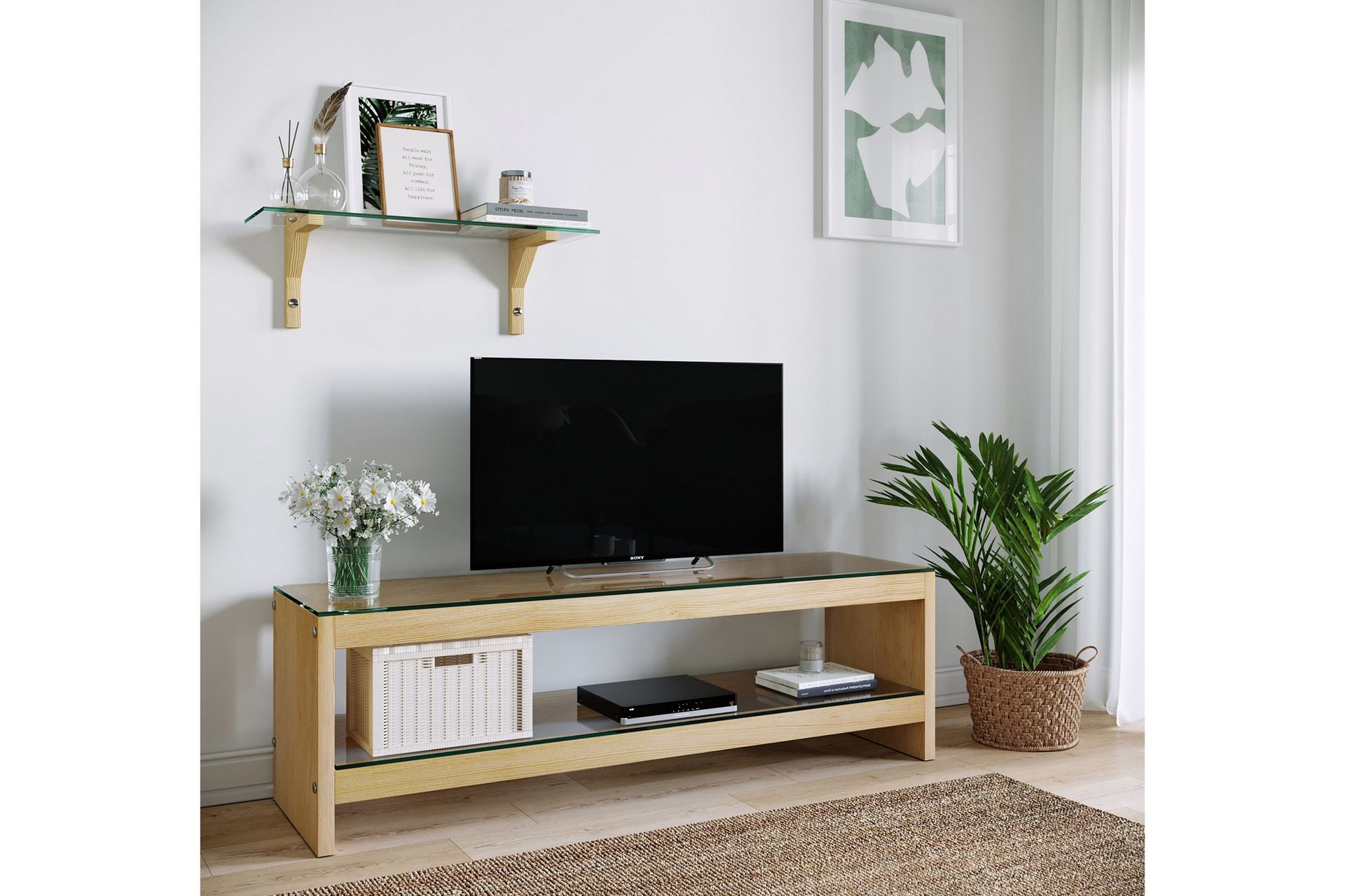 Malmby TV-möbelset 140 cm - Brun