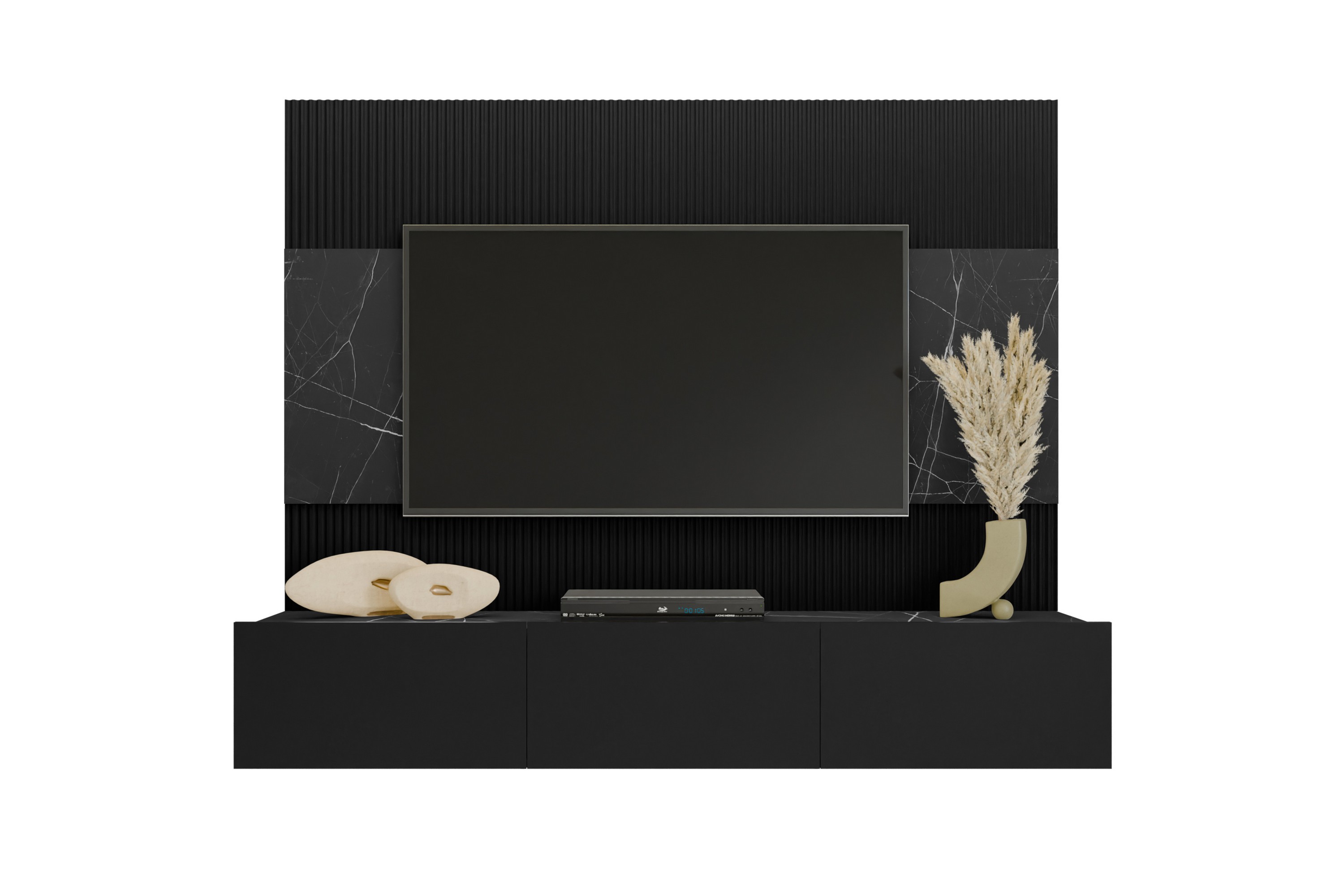 Tv-skåp Bernice 38x150 cm Svart