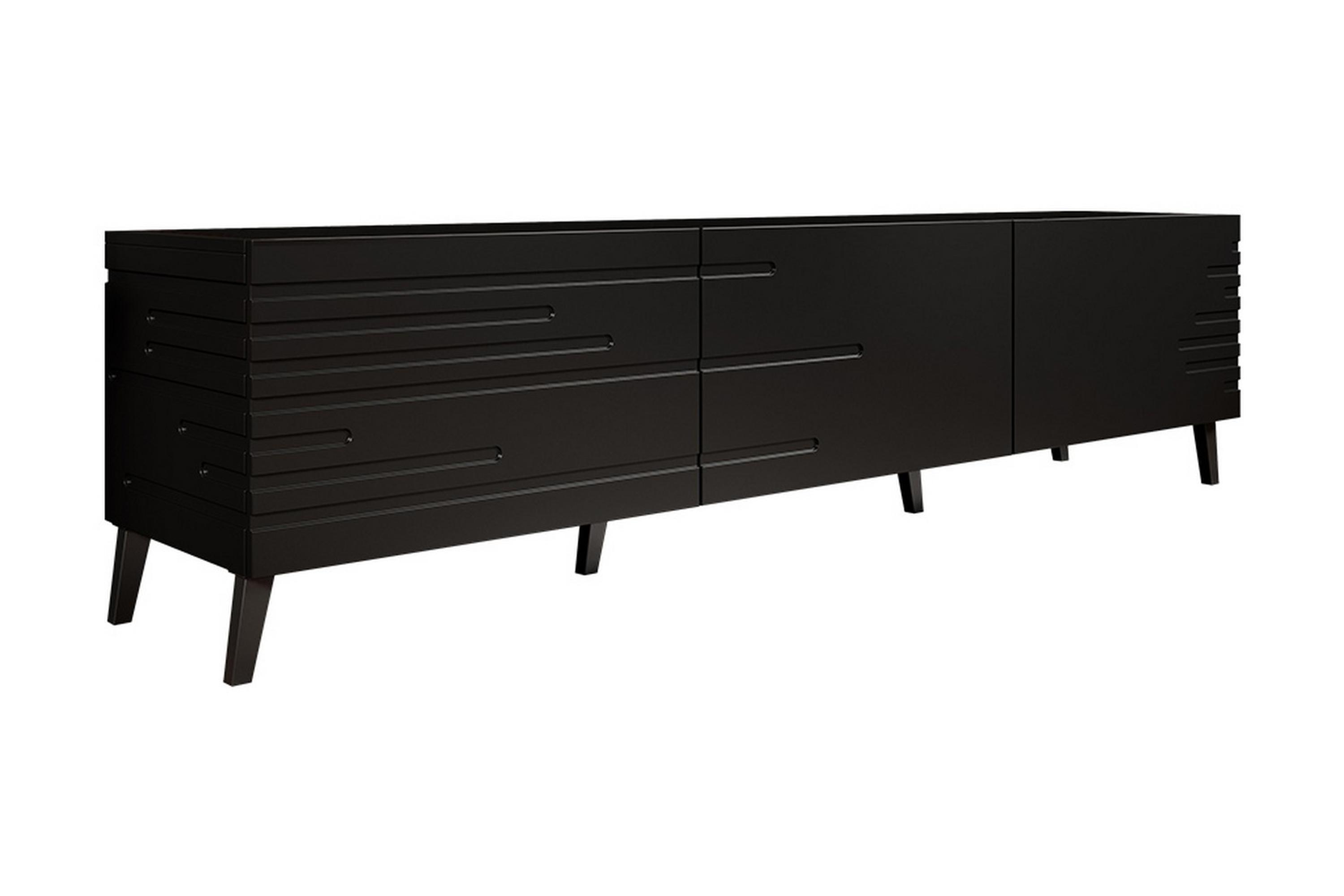 Tv-skåp Demjen 155 cm Svart