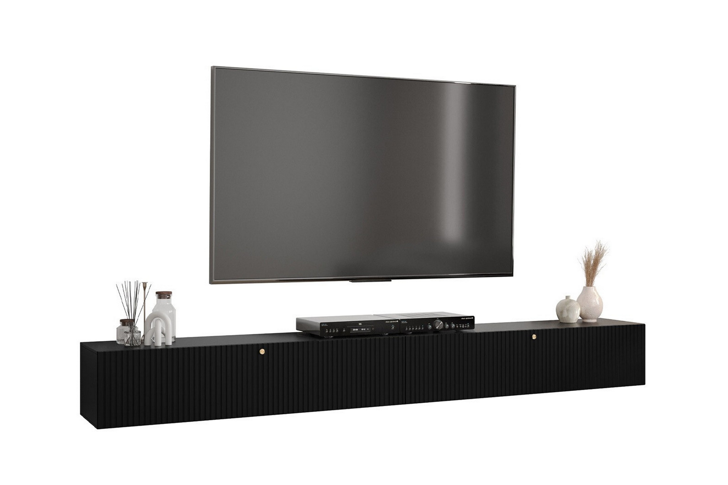 Tv-skåp Dunvegan 300 cm Svart