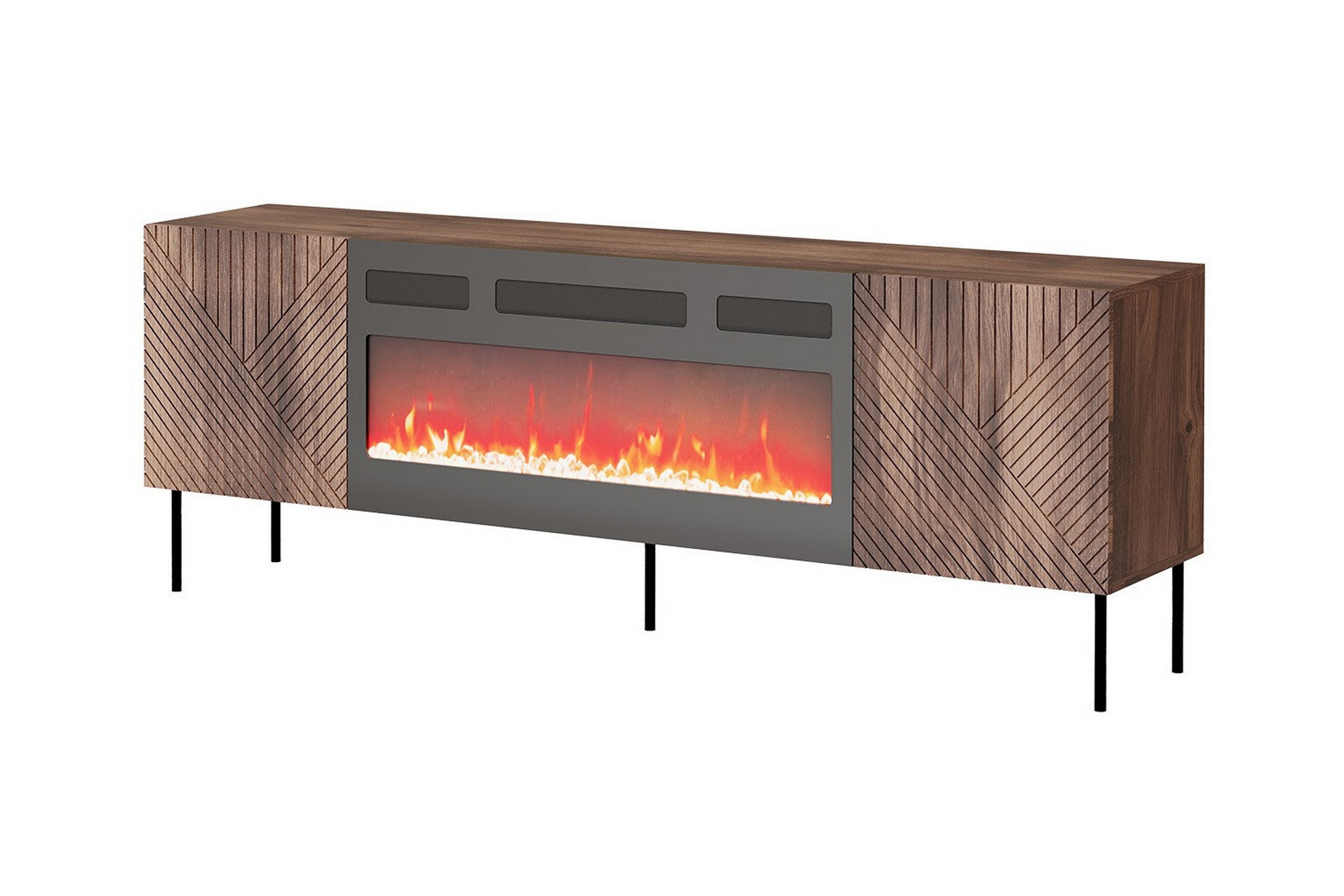 tv-skåp juniskär 191 cm - brun