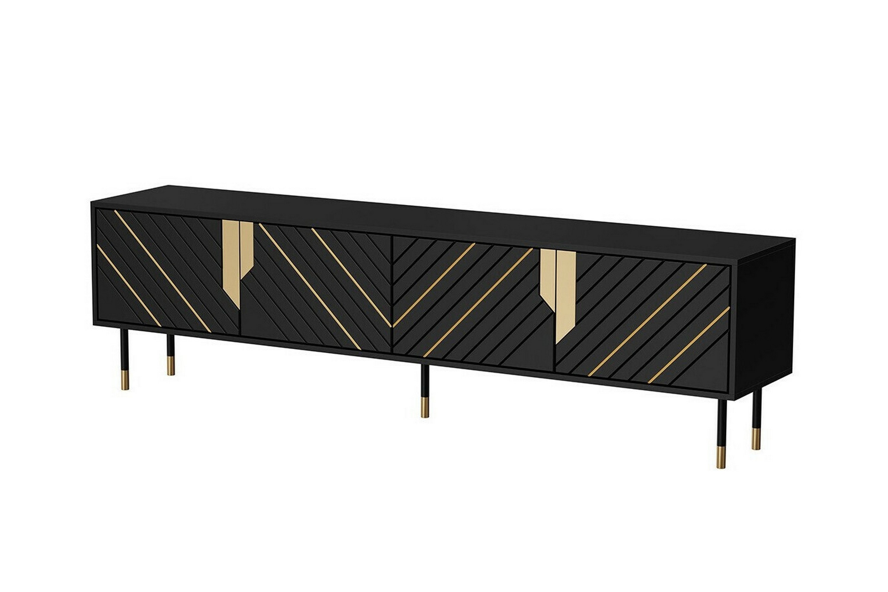 Tv-skåp Juniskär 204 cm Svart