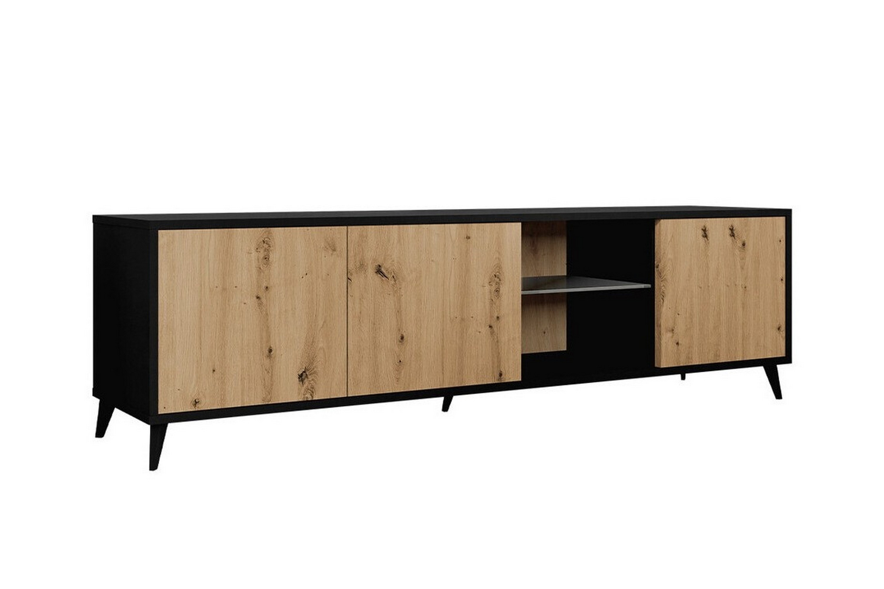 Tv-skåp Kintore 180 cm Svart