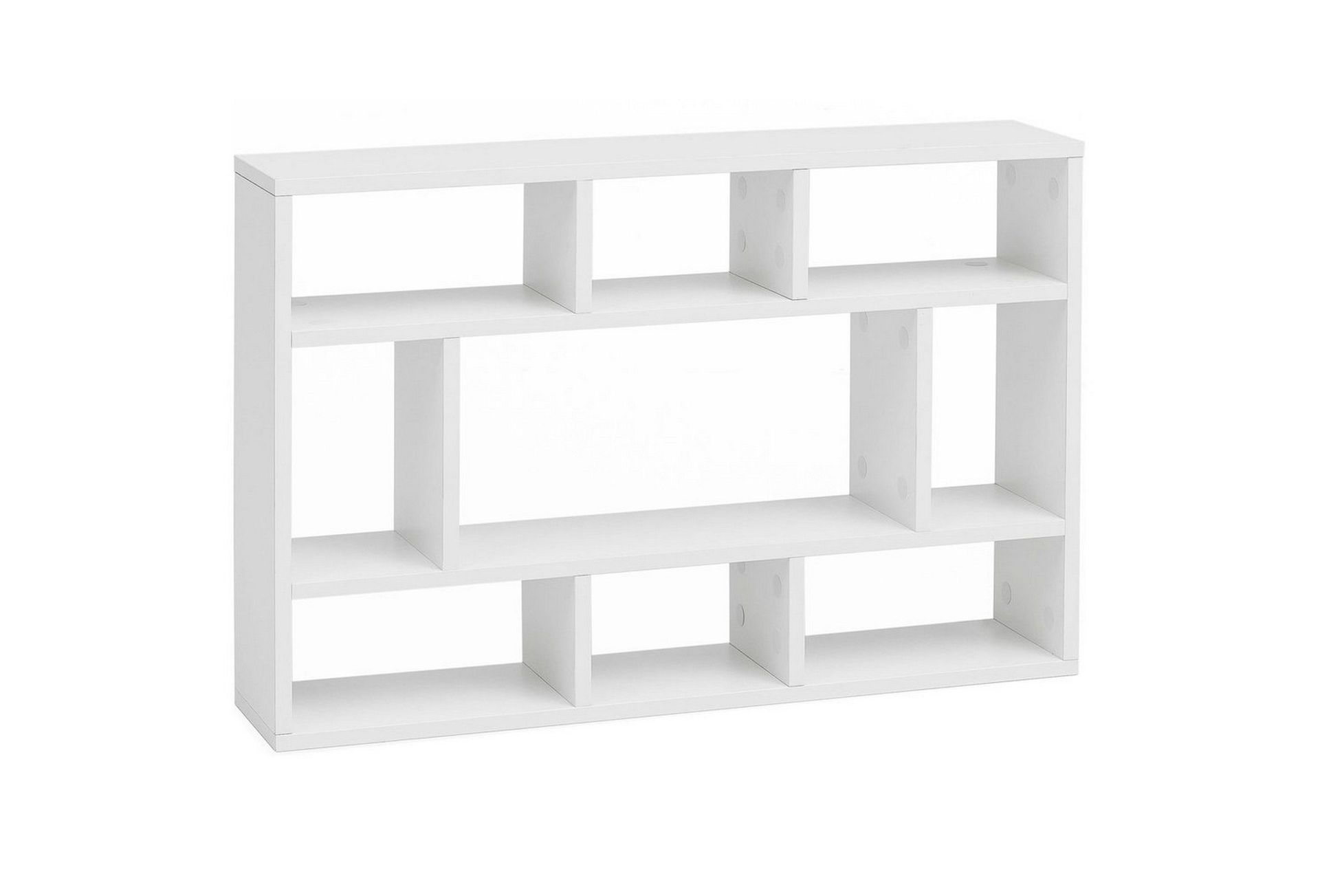 V&auml;gghylla Wohnling melaminbelagd sp&aring;nskiva, bokf&ouml;rvaring, v&auml;ggmonterad, modern stil Vit - Vit