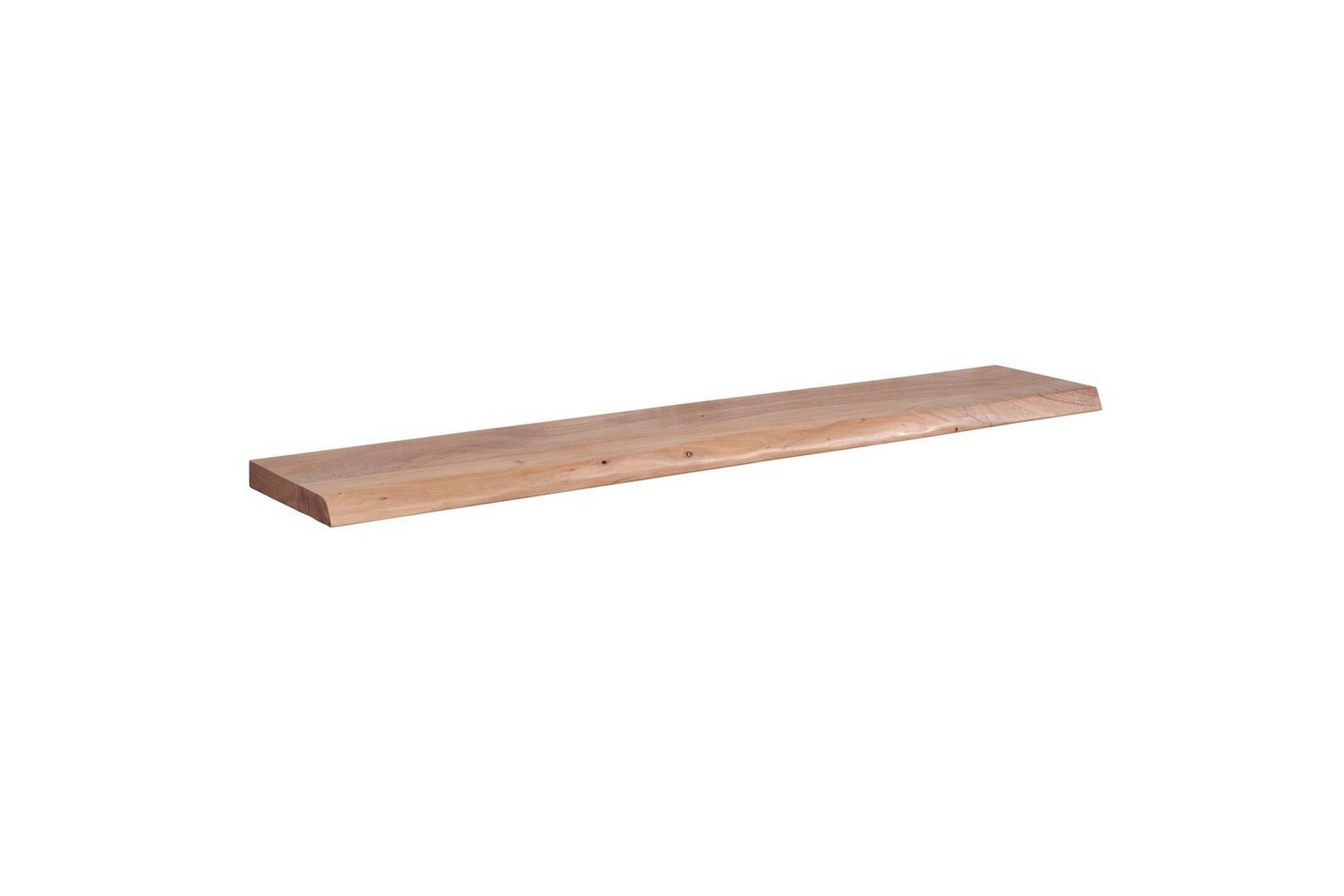 V&auml;gghylla Wohnling tr&auml;kant, massivt tr&auml;, flytande hylla, lantlig stil 140 cm - 140 cm