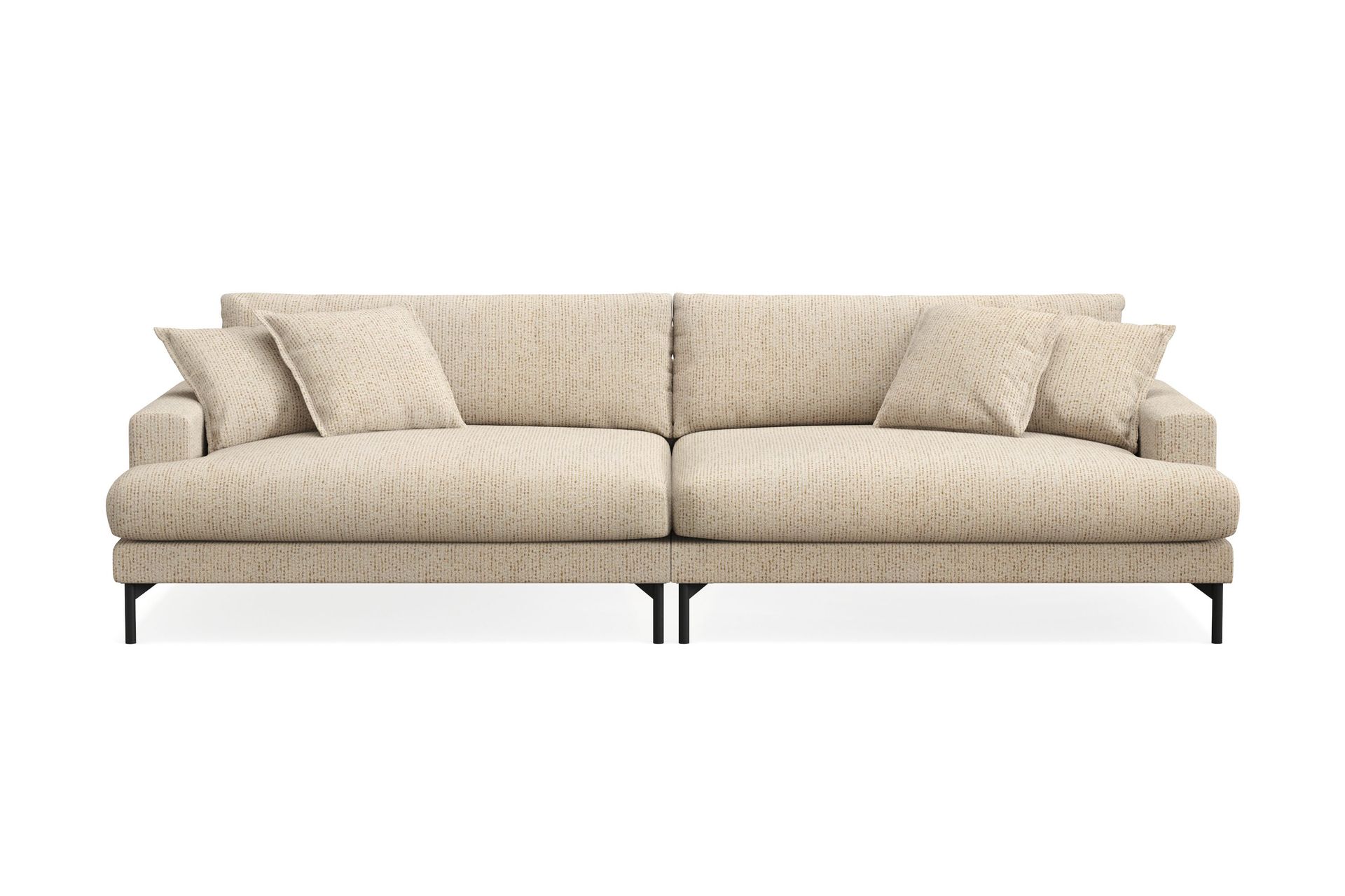Menard Premium 5-sits Djup Soffa i Chenille - Beige