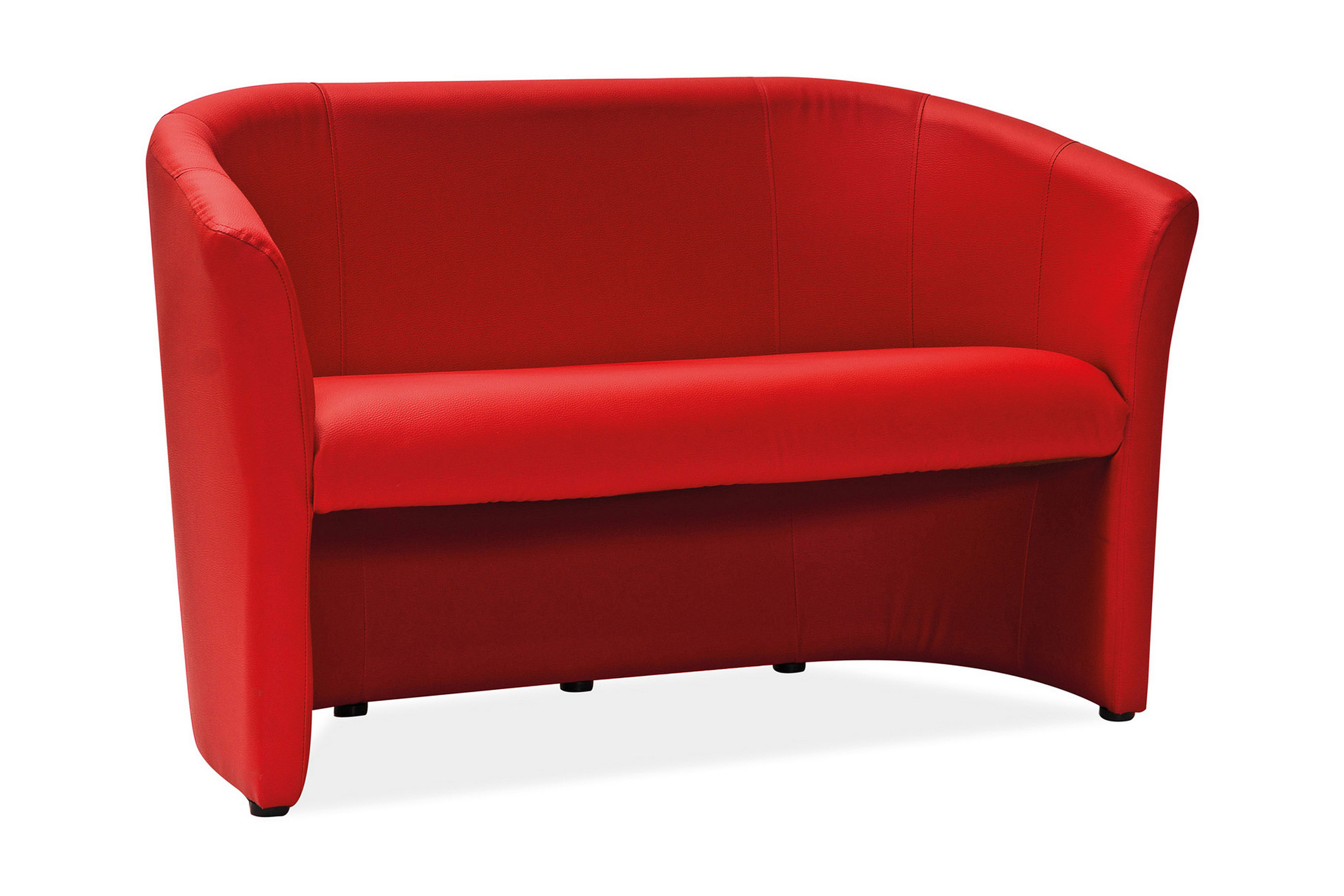 2-sits Soffa Daranak Röd/Bokträ