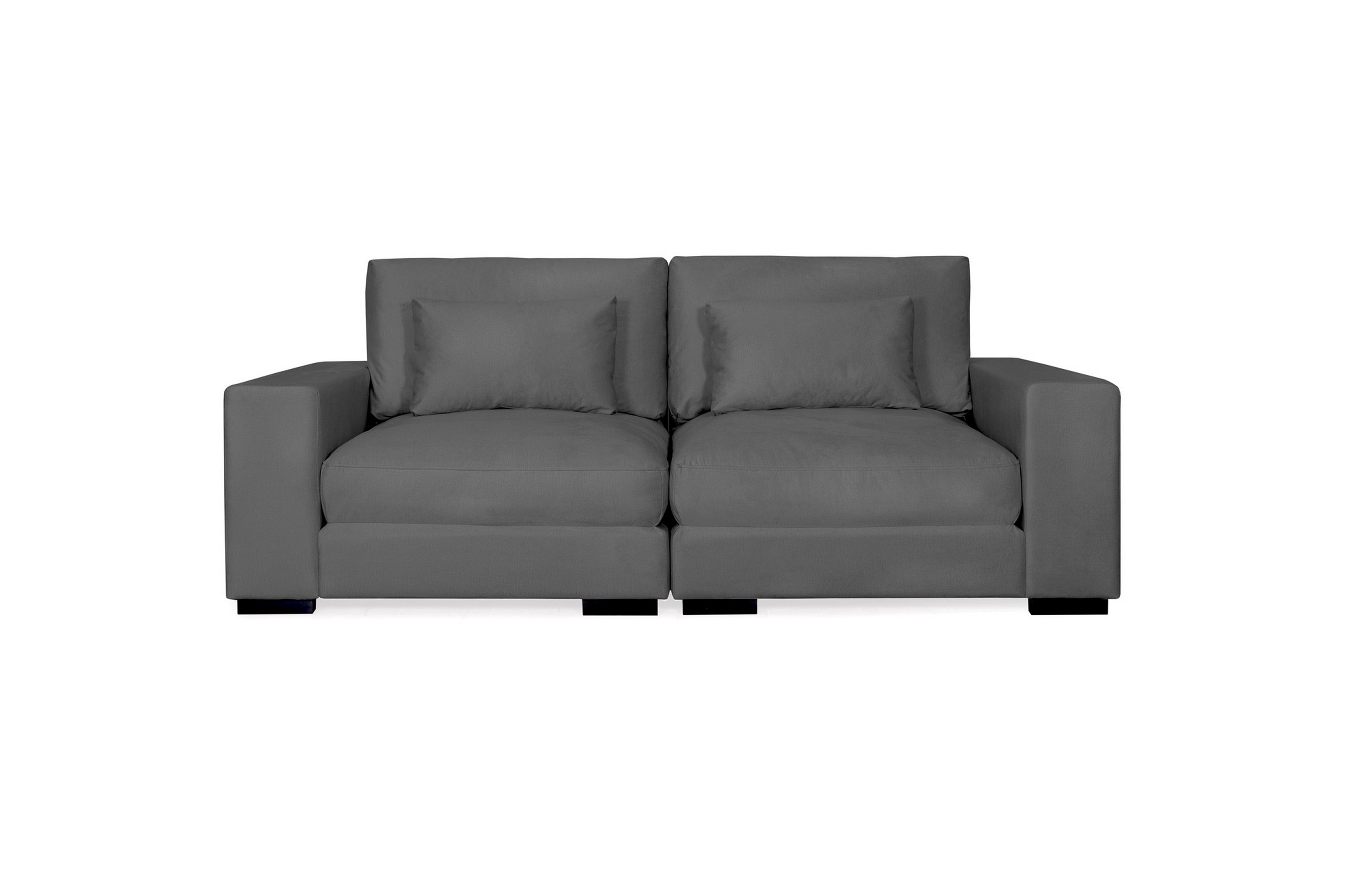 2-sits Soffa Columbus Sammet Mörkgrå