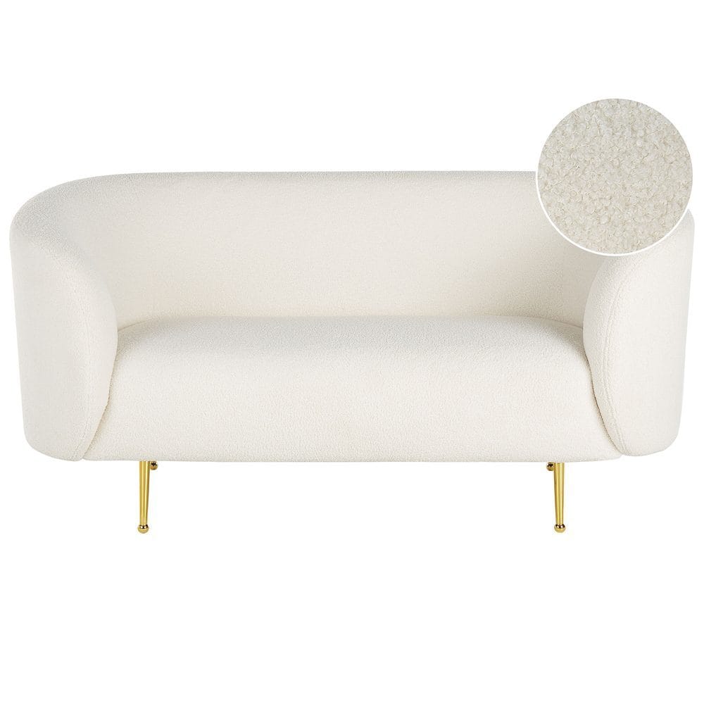 2-sits soffa Loen - Vitt, guld