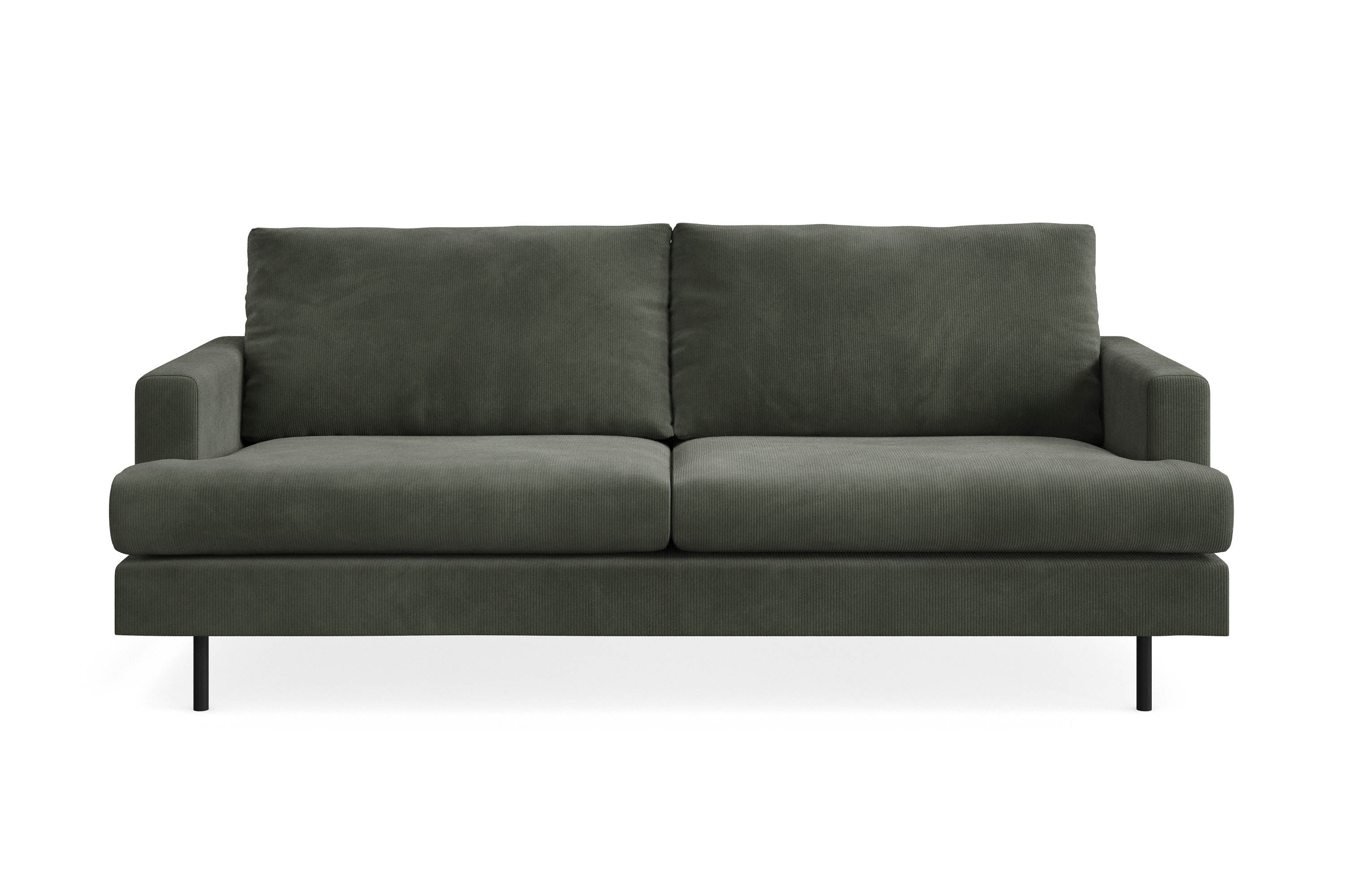 Menard Compact 3-sits Manchestersoffa Mörkgrön