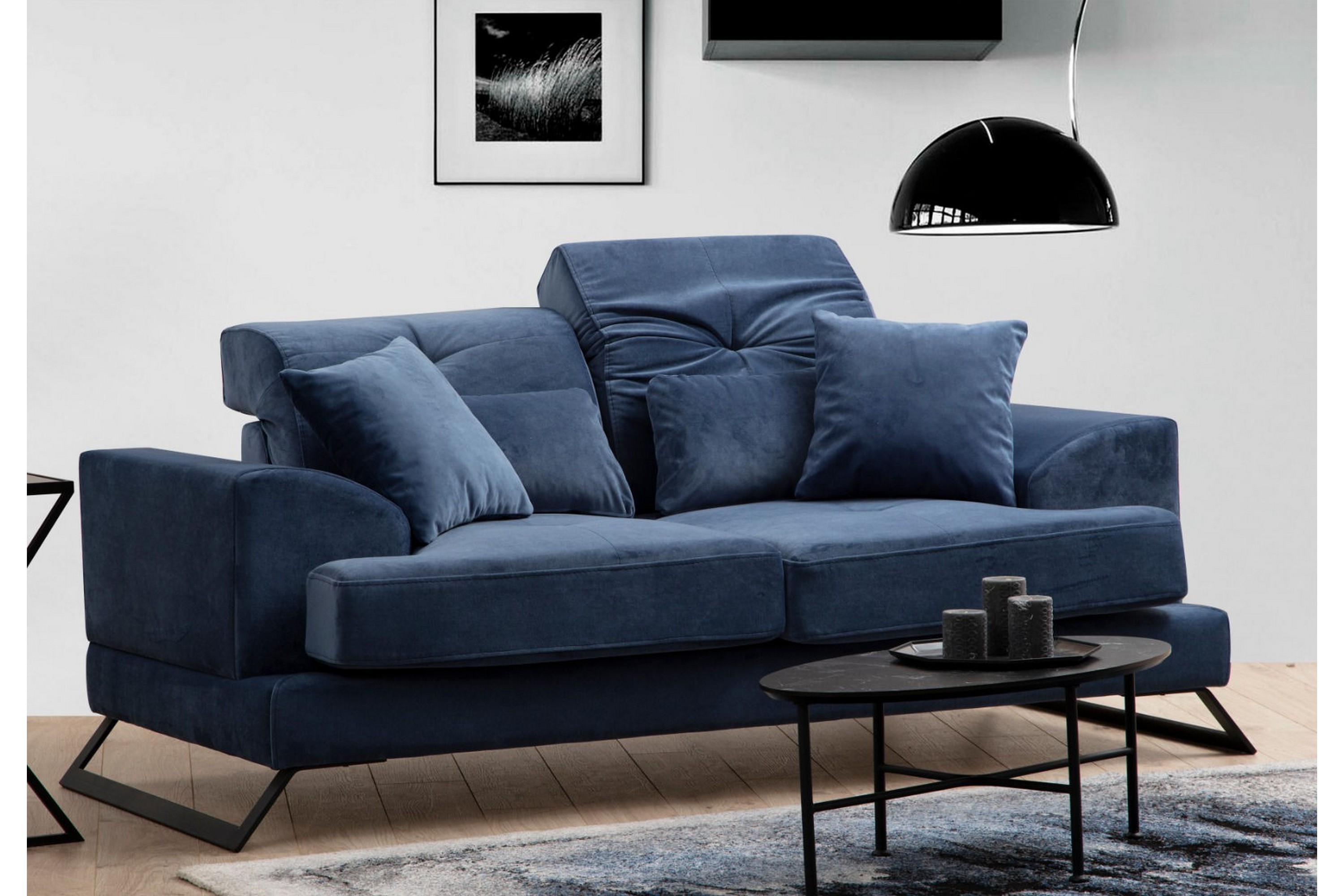 Soffa 2-sits Janavia Blå
