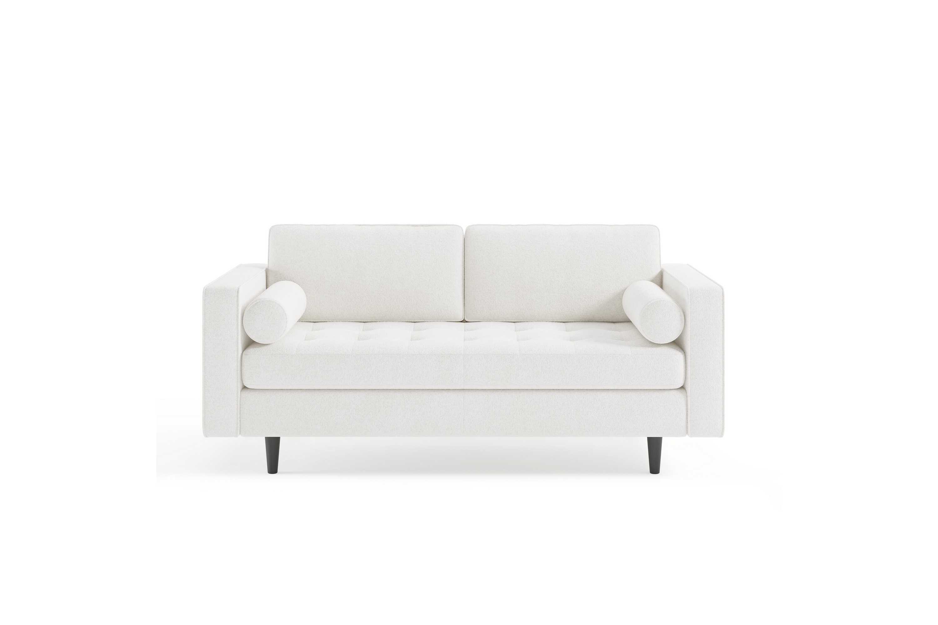 Soffa Lijana 2-sits Vit Bouclé