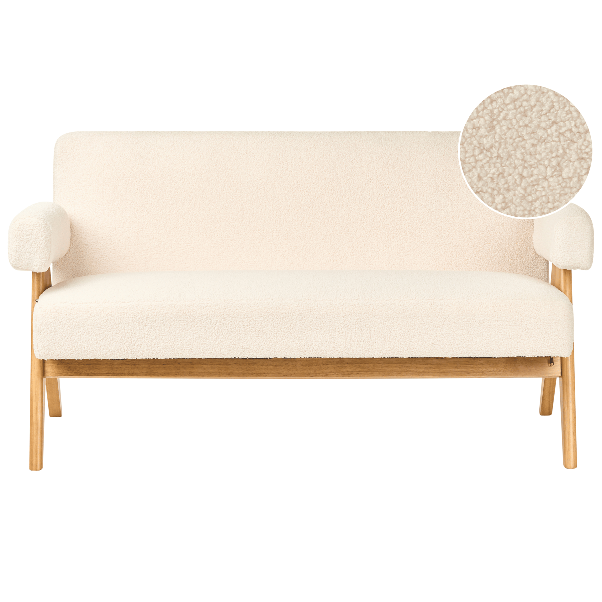 2-sits soffa Tamre - Off-white, ljusbrun