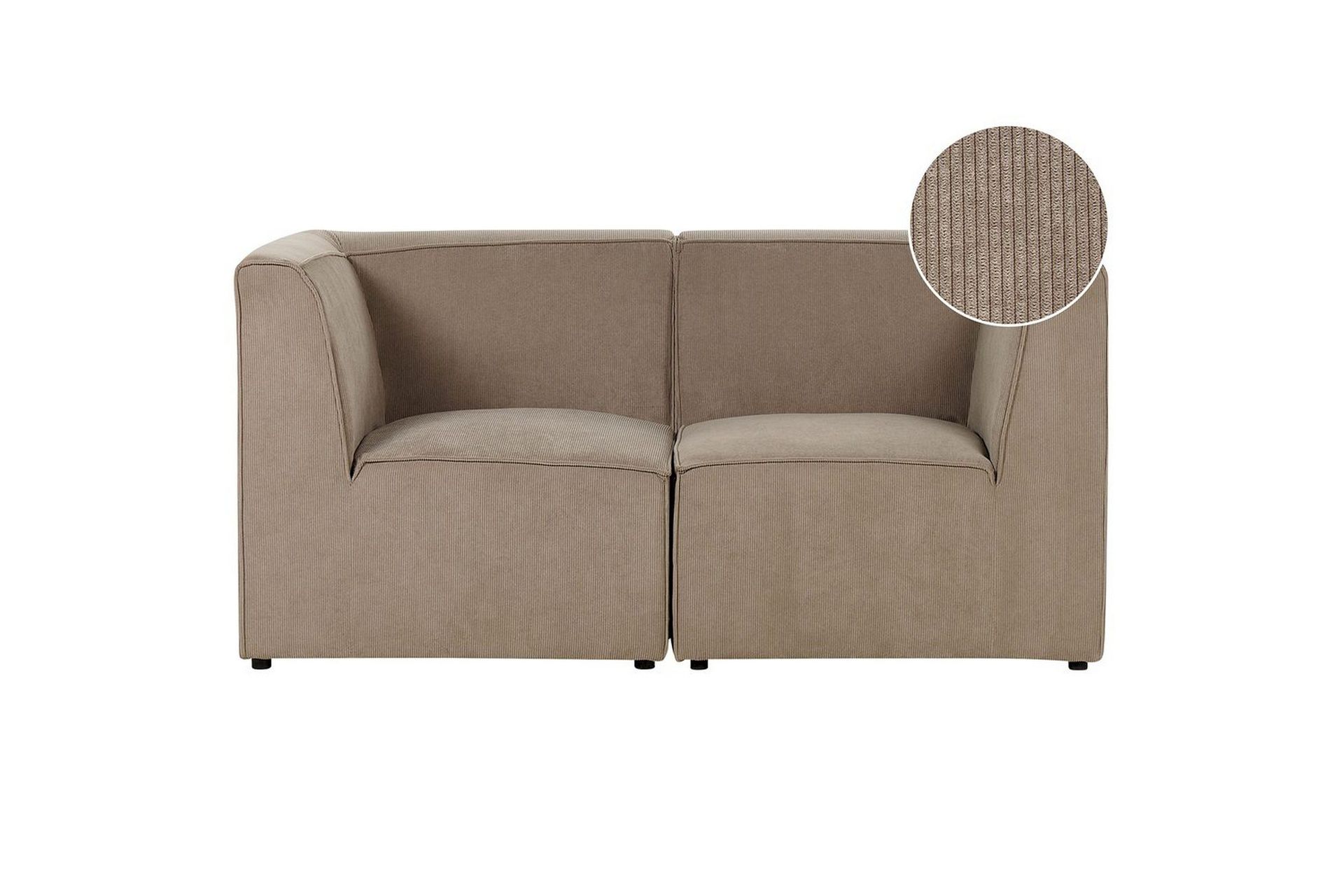 2-sitssoffa Lemvig Taupe - Taupe