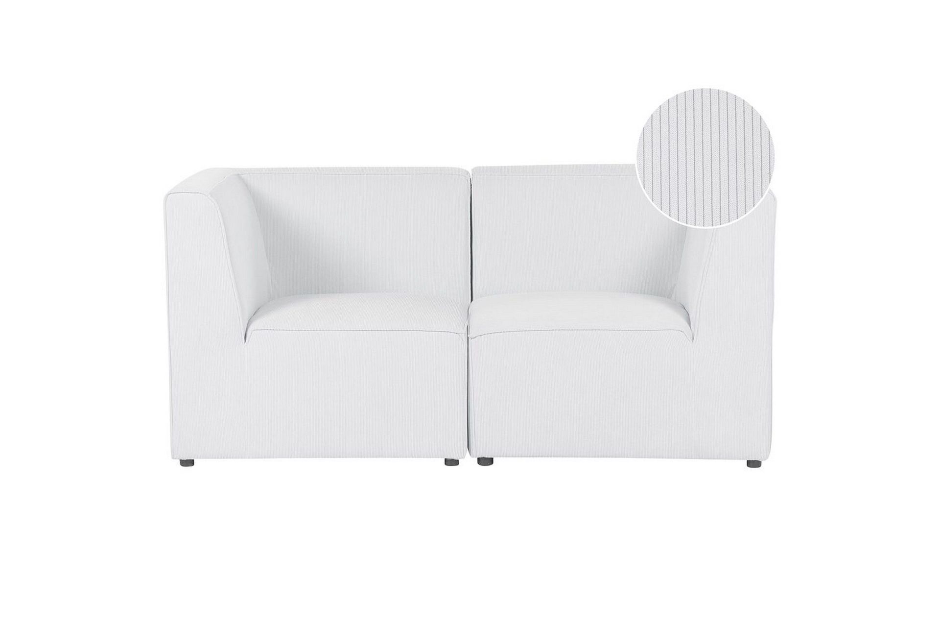 2-sitssoffa Lemvig Vit - Vit