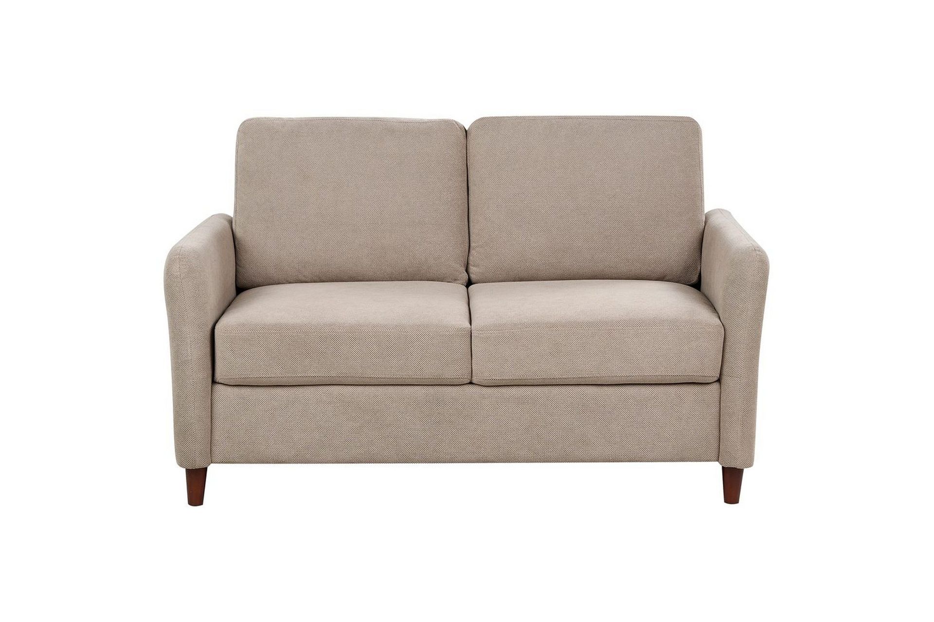 2-sitssoffa Mare Beige, mörkt trä - Beige, mörkt trä