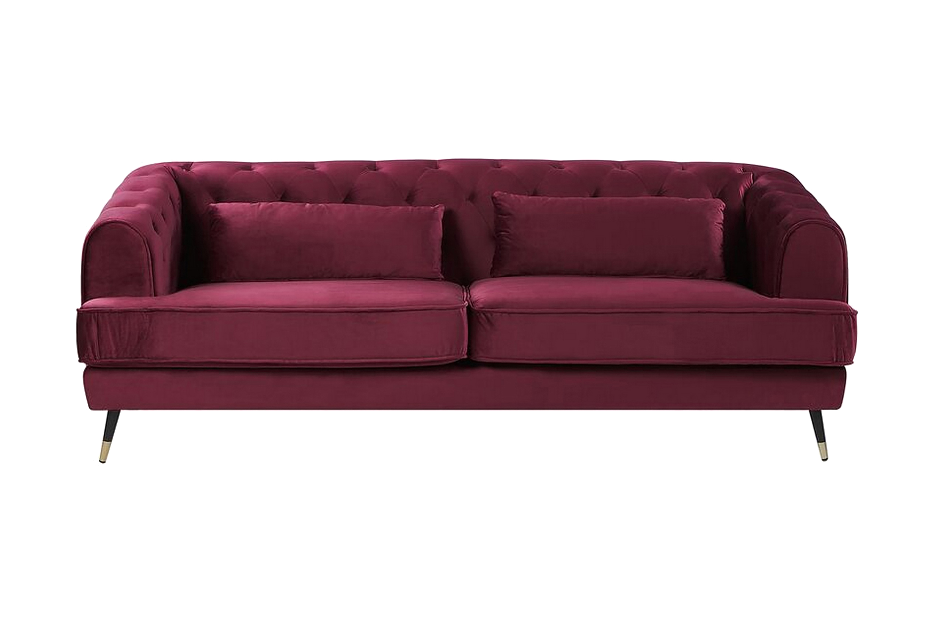 3-sits Soffa Hauglund Sammet/Mörkröd
