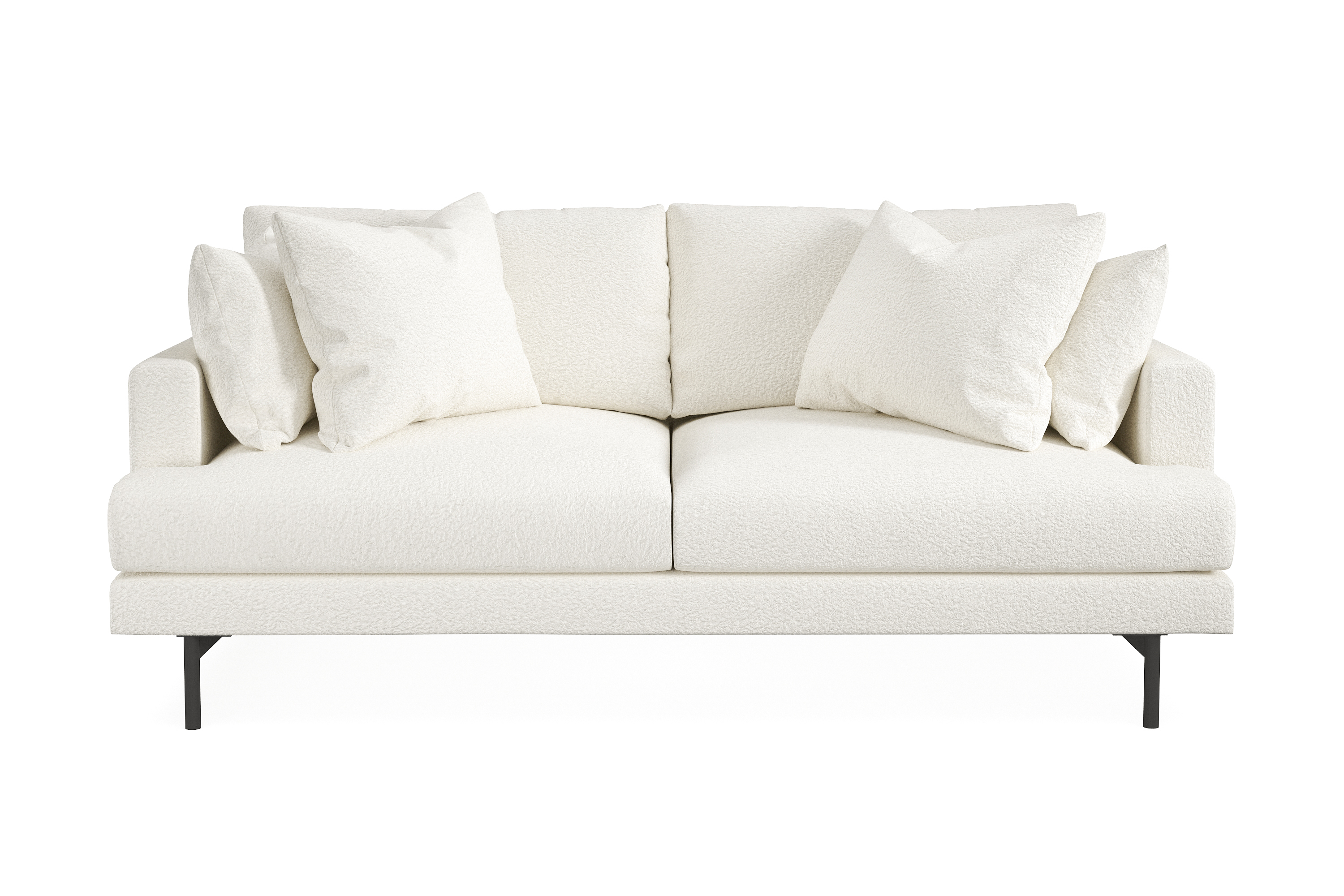 3-sits Soffa Menard Vit Bouclé