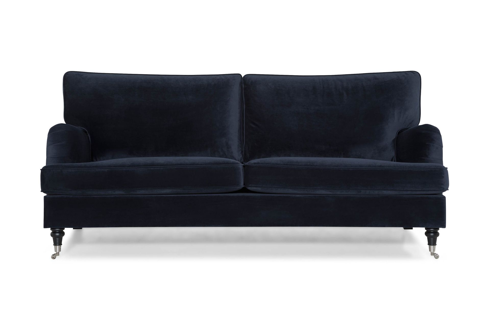 Howard soffa utan divan & sch&auml;slong Bloomington Howard Classic Sammetssoffa 3,5-sits Vera 4, Bl&aring; Sammet -