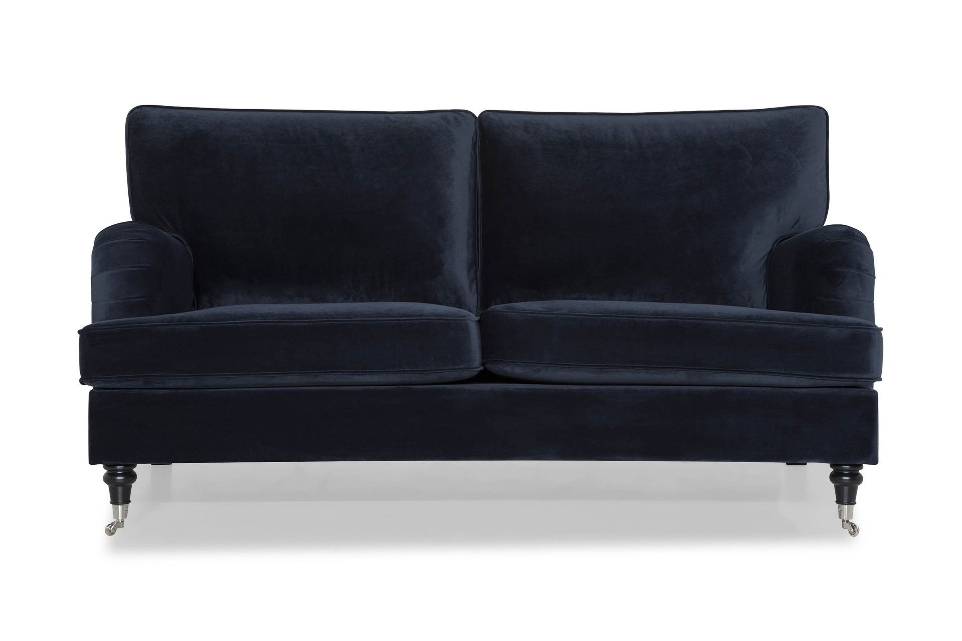 Howard soffa utan divan & sch&auml;slong Bloomington Howard Classic Sammetssoffa 3-sits Vera 4, Bl&aring; Sammet -