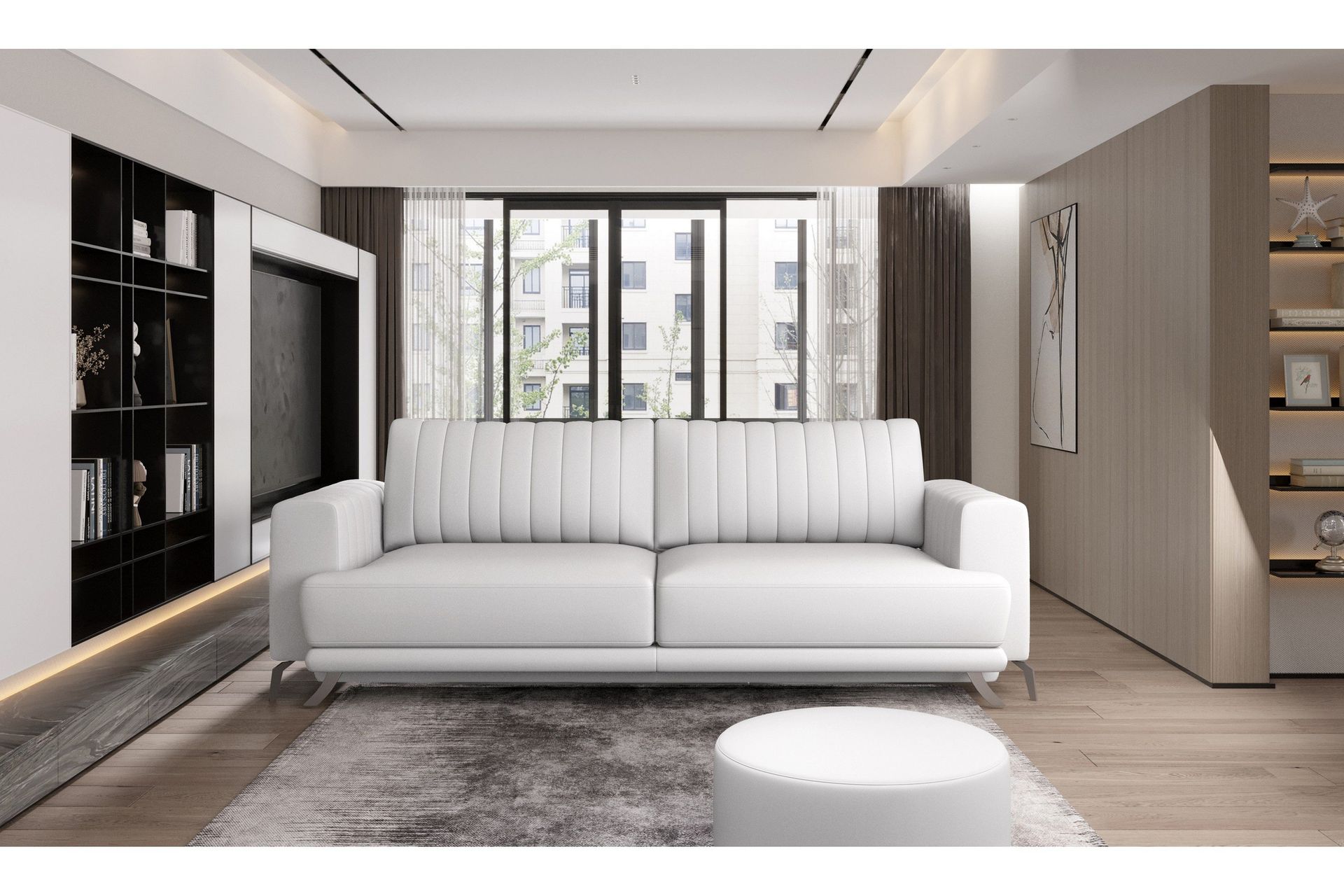 Jalissia 3-sits Soffa - Vit