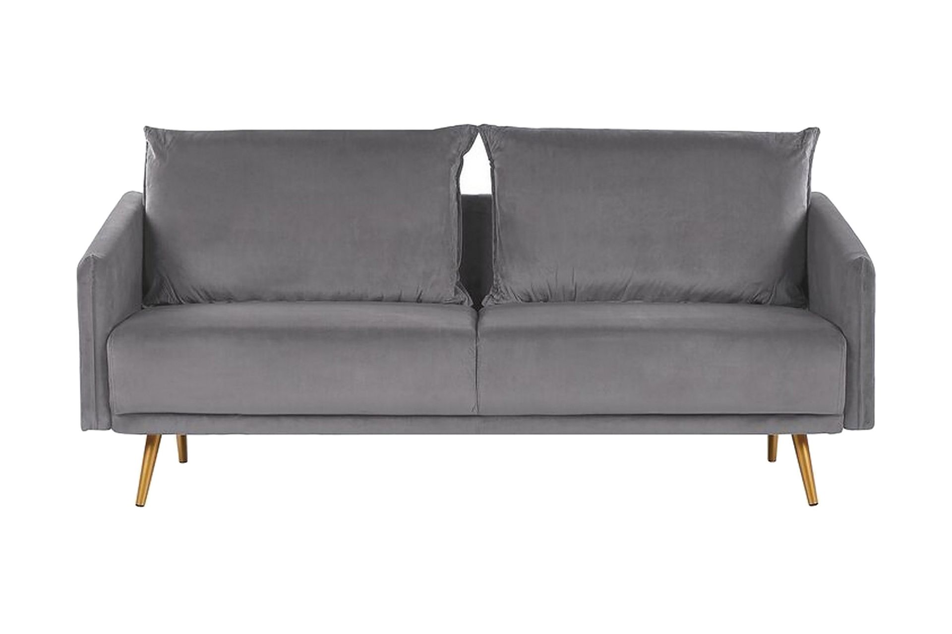 Maurana 3-sits Soffa - Sammet/Grå