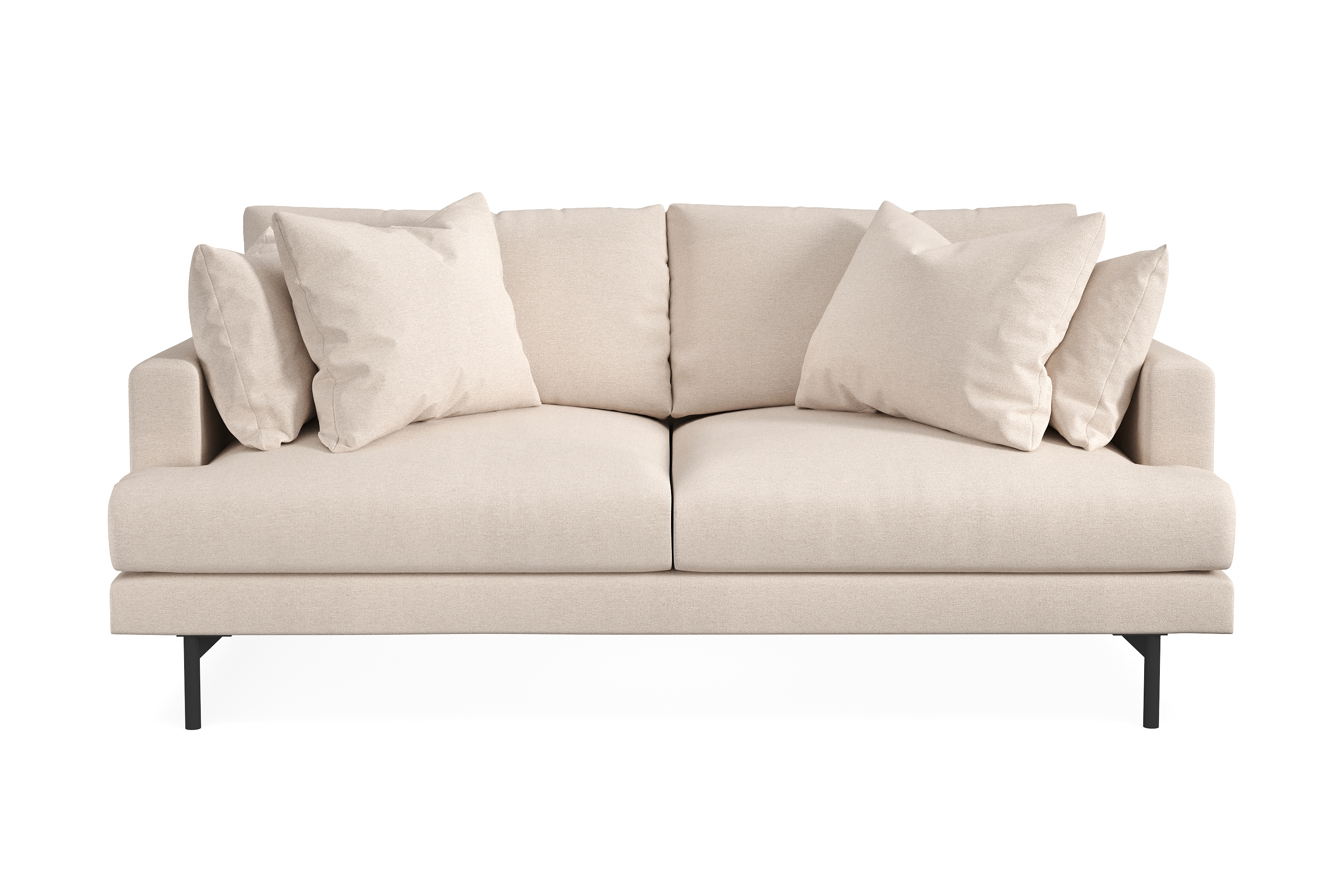 Menard 3-sits Djup Tygsoffa 205 cm bred Beige