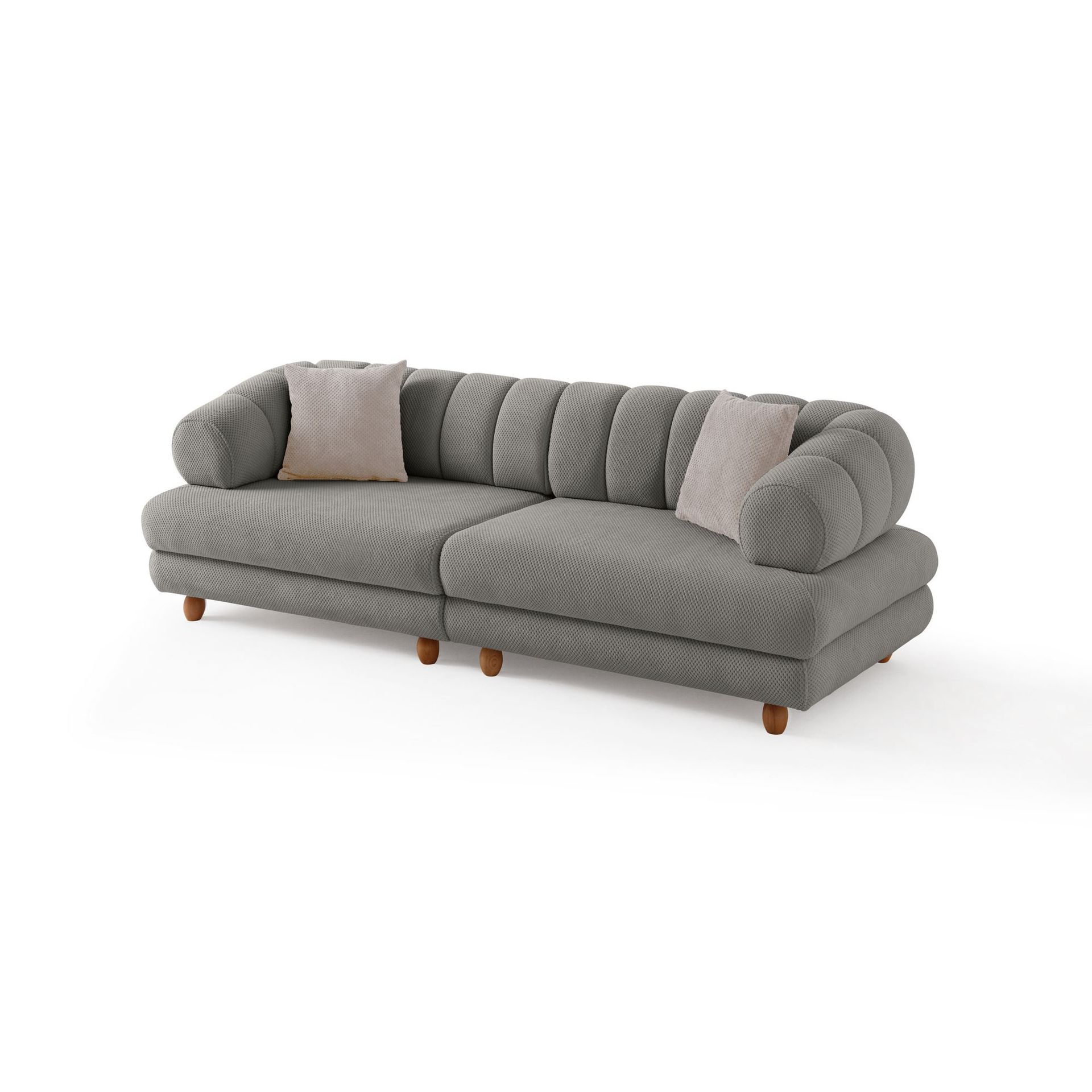 Munemori 3-sits Soffa 240x80x95 cm - Grå