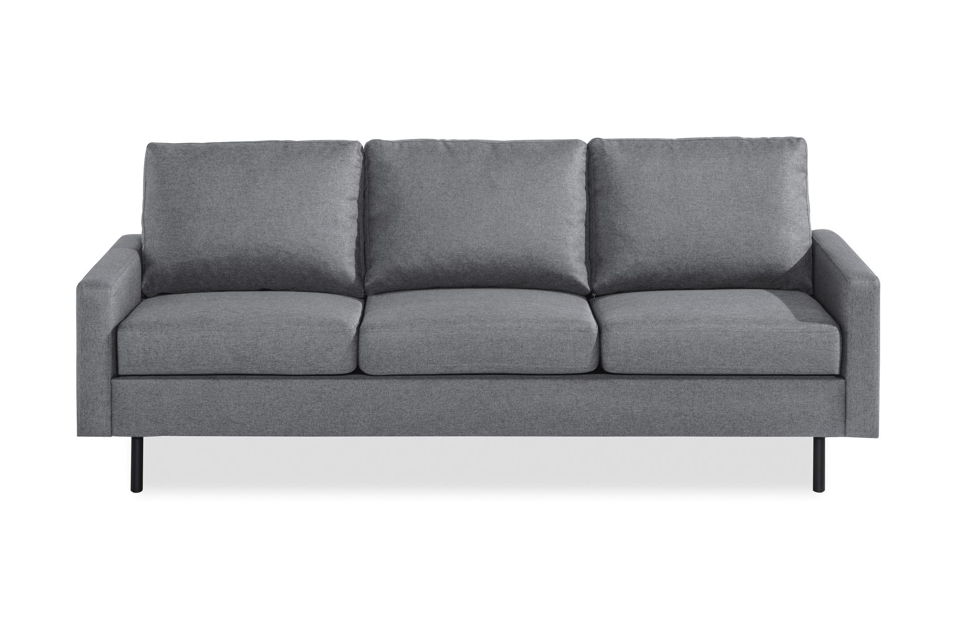 Peppe 3-sits Tygsoffa - Ljusgr&aring;