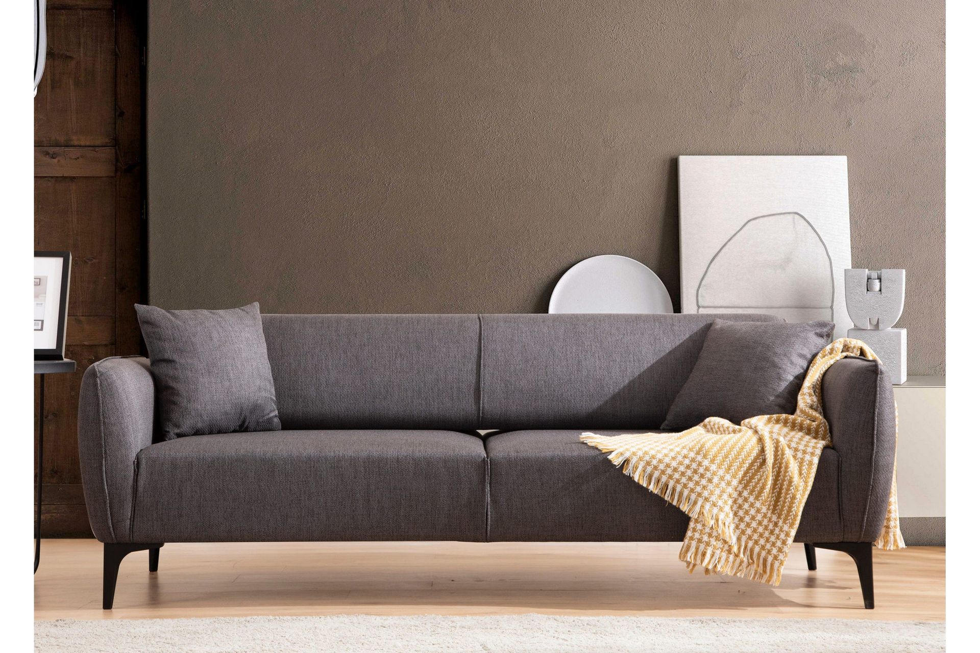Rossland Soffa 3-sits - M&ouml;rkgr&aring;