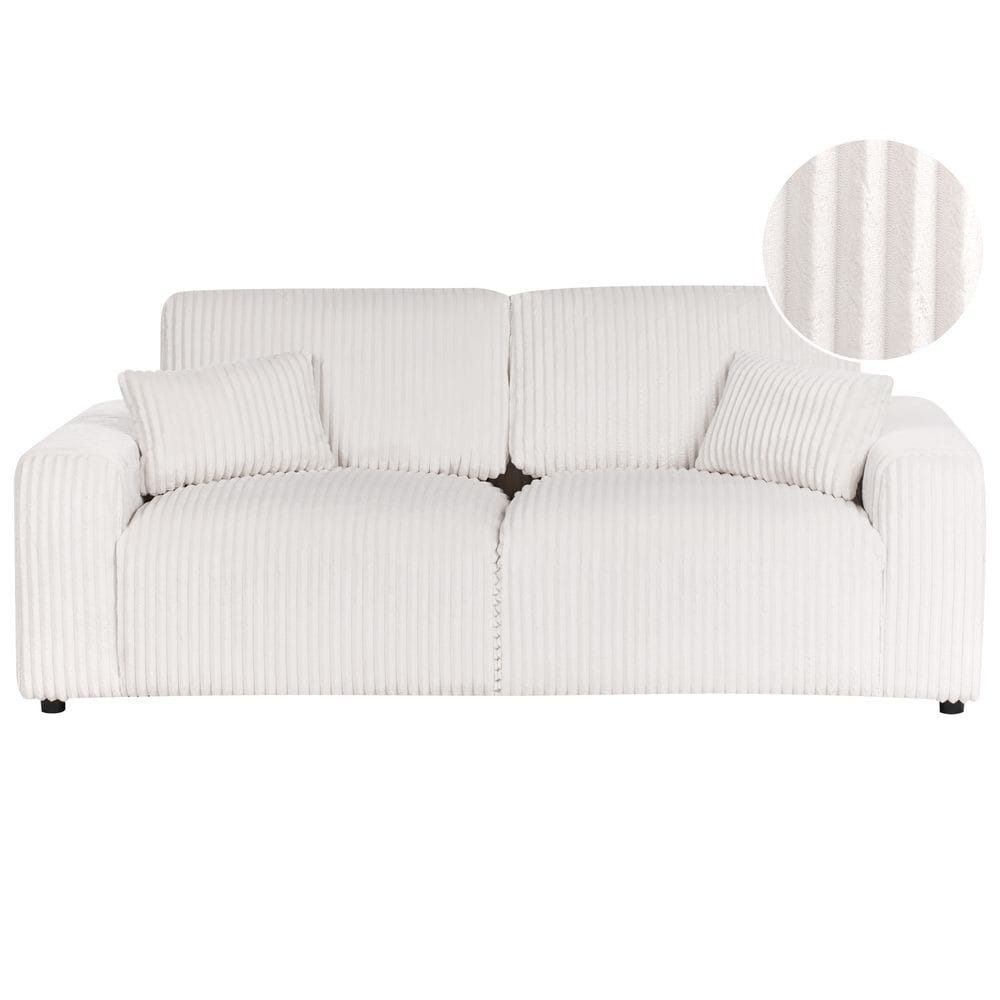 3-sits soffa Sandora - Vit, Svart