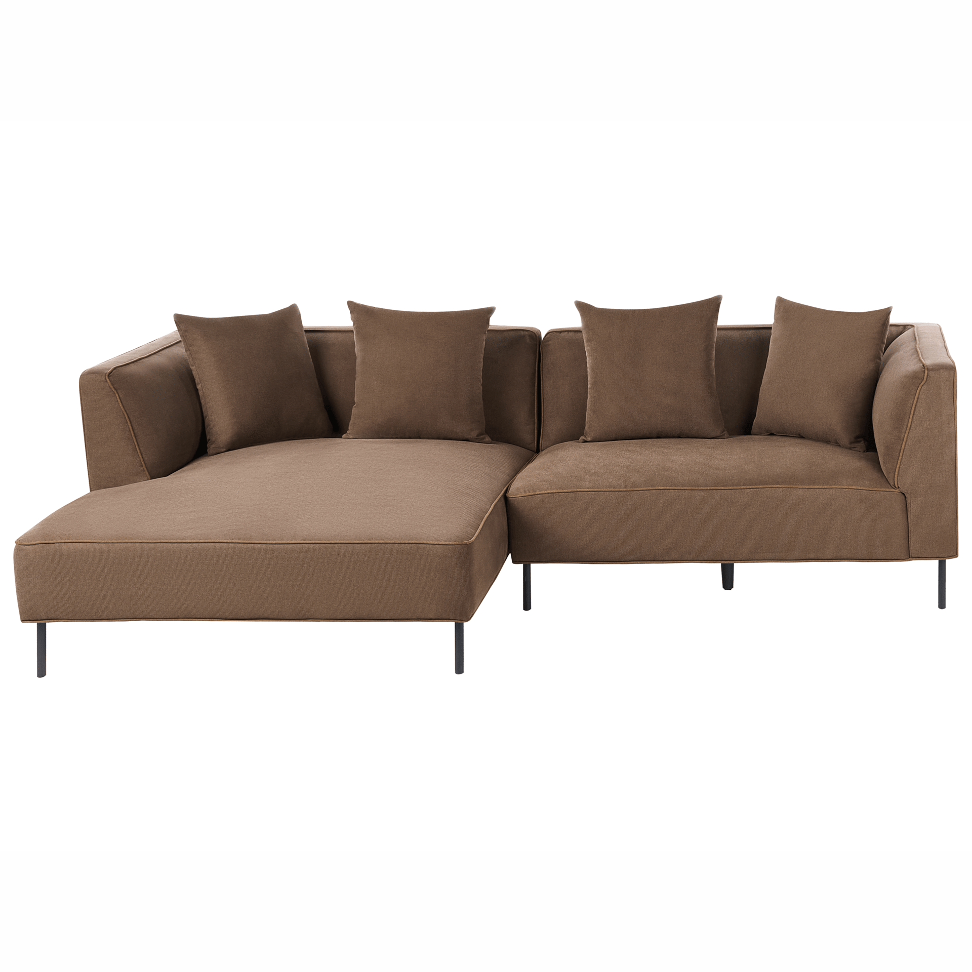 3-sits soffa Sater Högervänd - Brun
