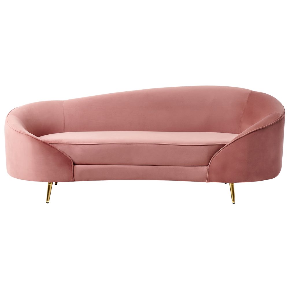3-sits soffa savar - rosa, guld
