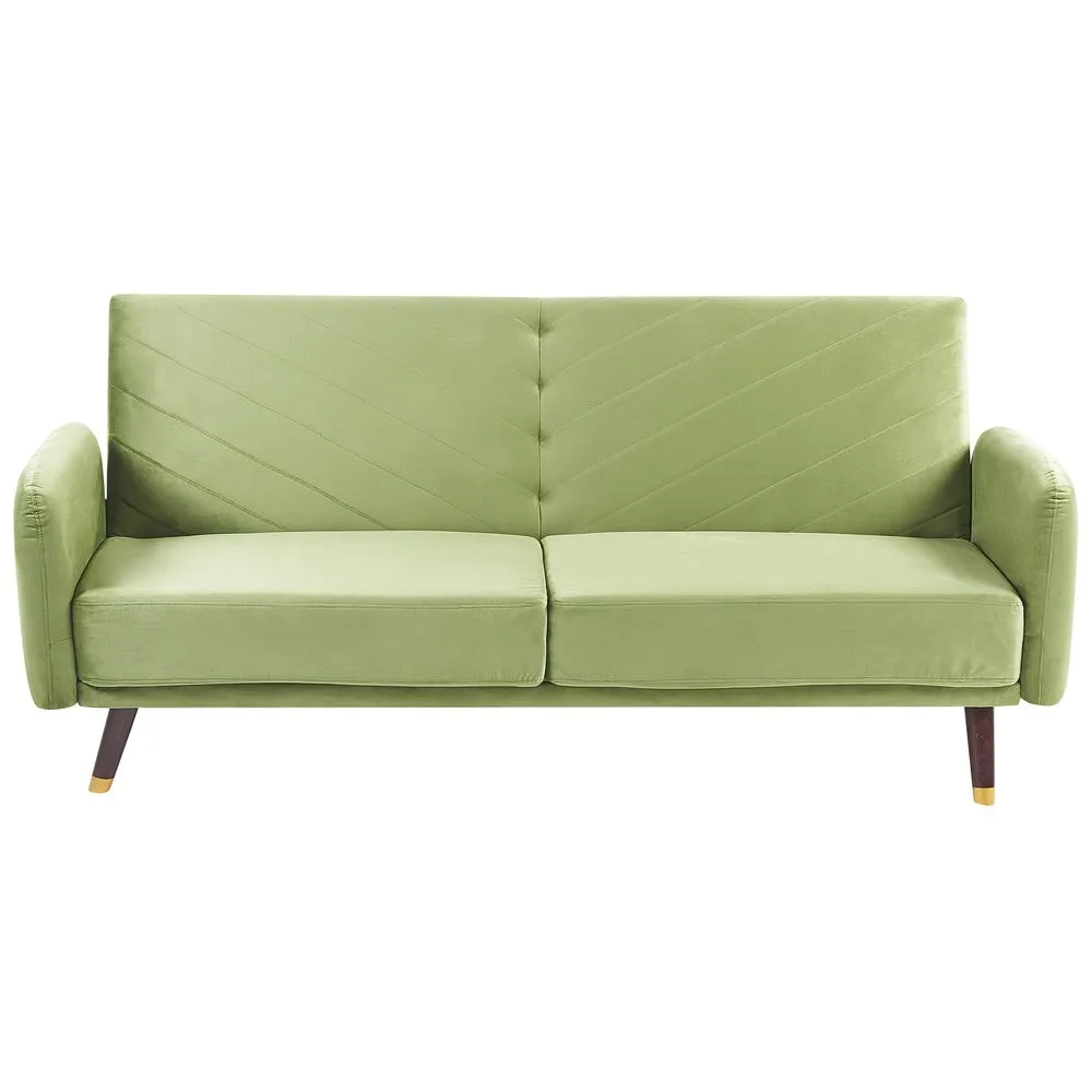 3-sits soffa Senja - Grönt, mörkt trä