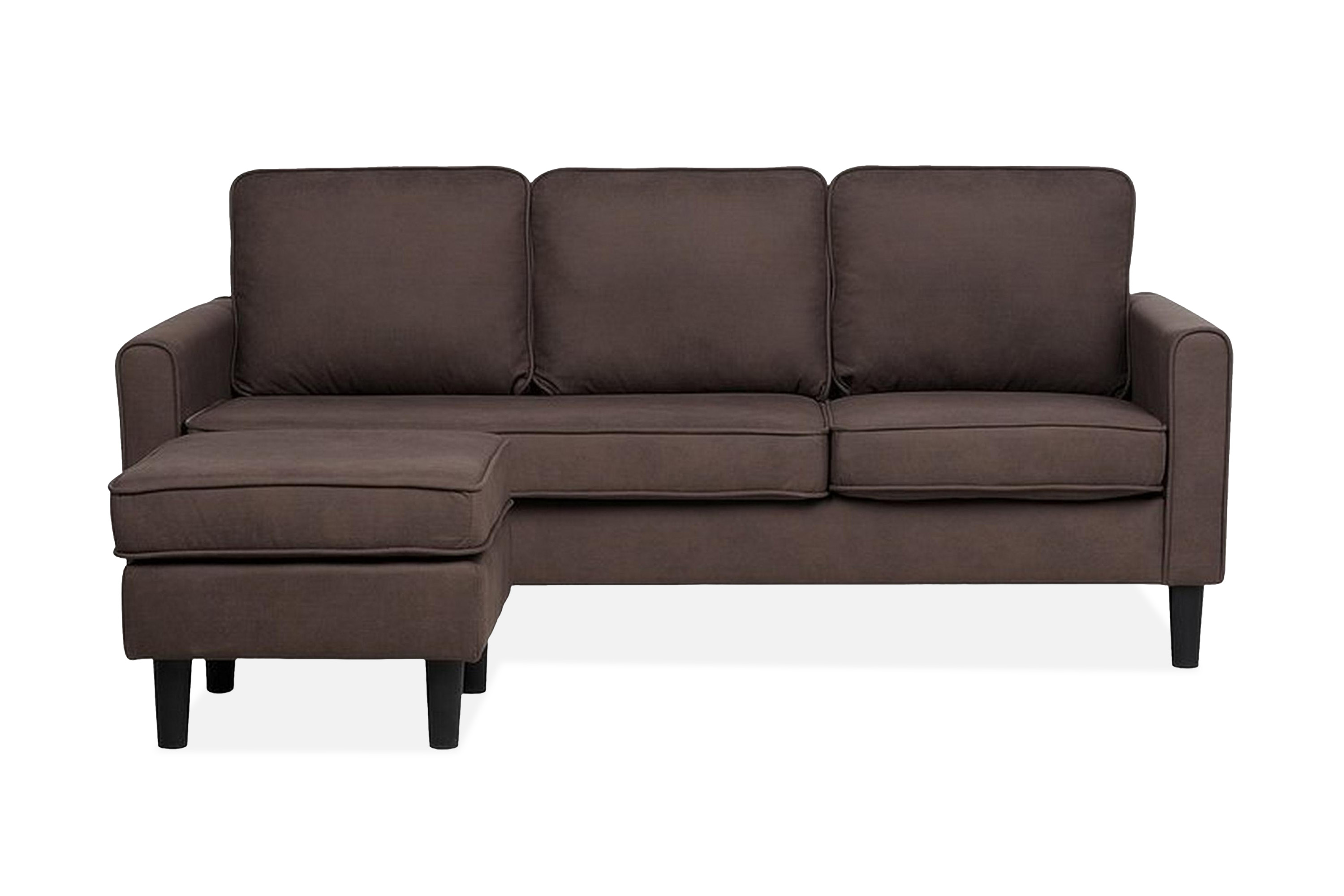 Soffa 2-4 Sits Med Fotpall Avesta Brun