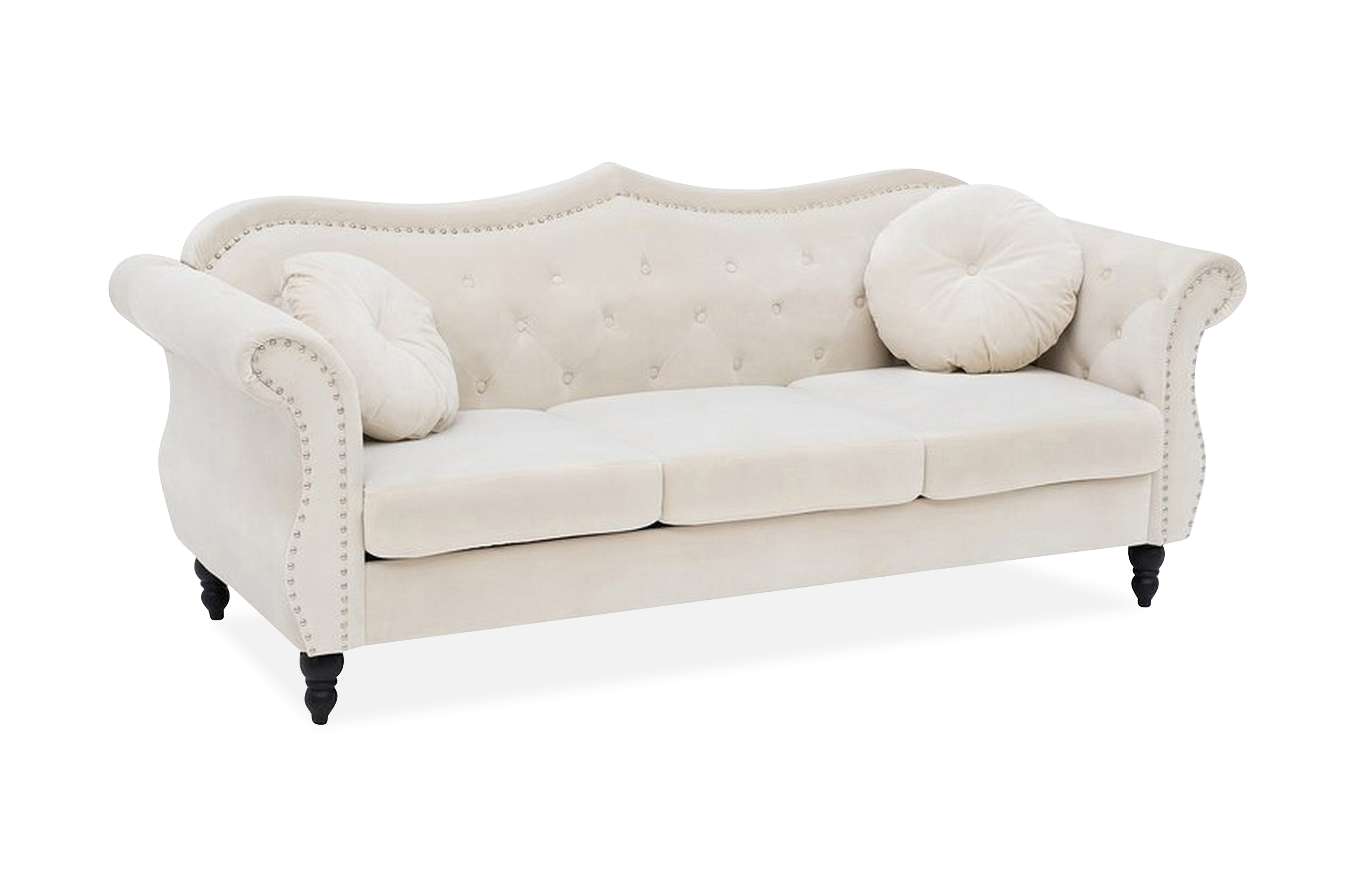 Soffa 3 Sits Skien BeigeVit