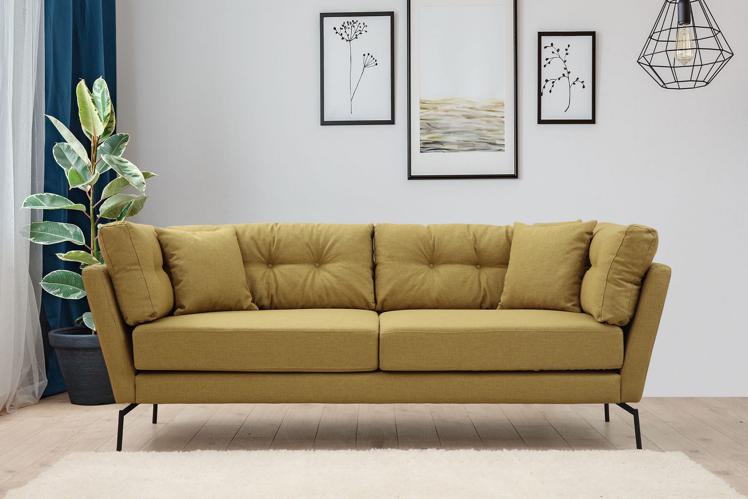 Soffa 3-sits Yass Grön