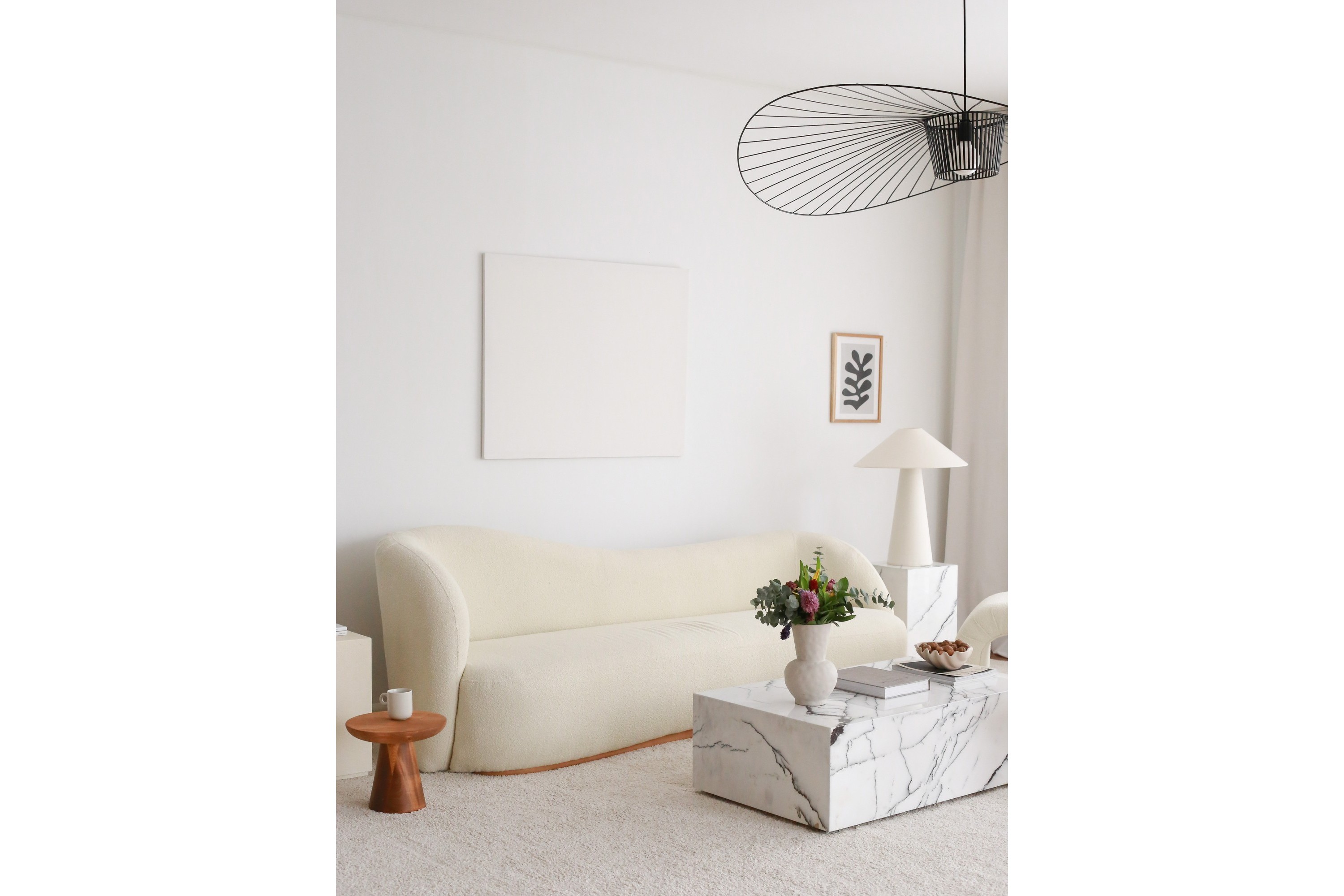 Teddy Soffa Slon 3-sits Vit