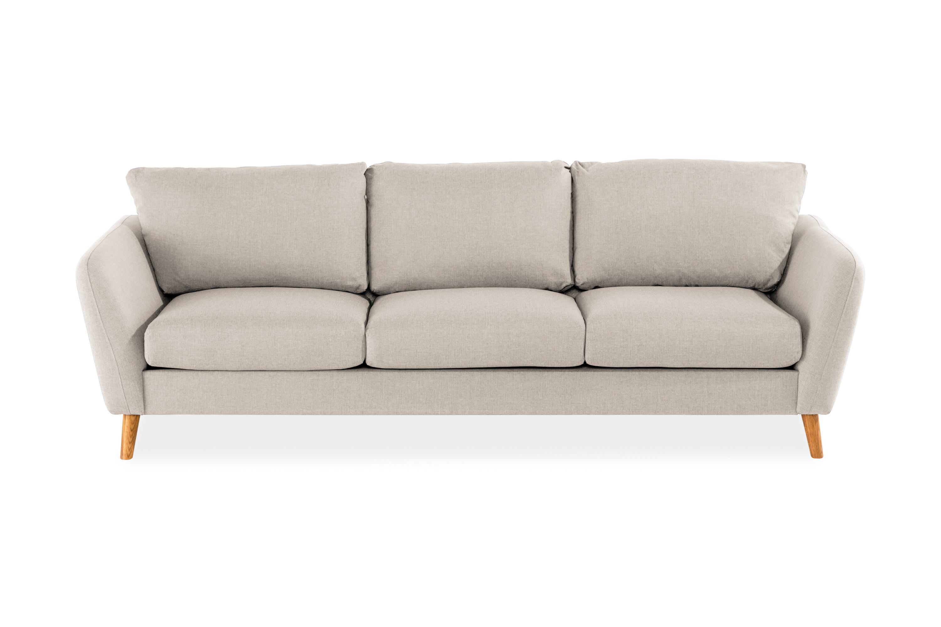 Trend 3-sits Tygsoffa Beige