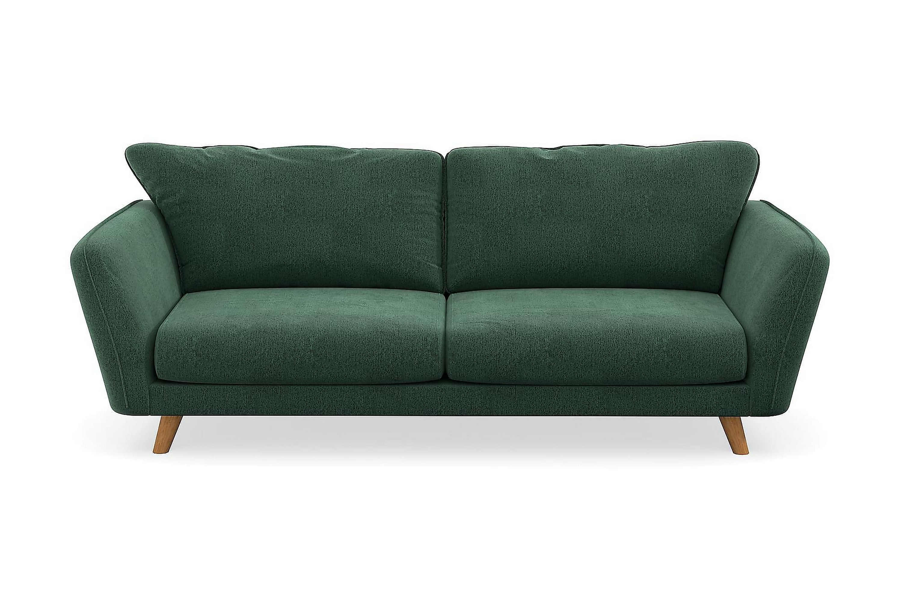 Trend Lyx 3-sits Sammetssoffa Mörkgrön