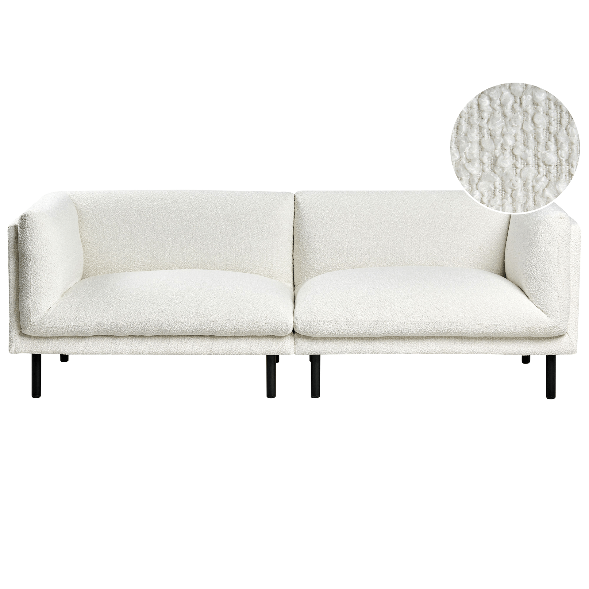 3-sits soffa Vorgod Bouclé - Off-White