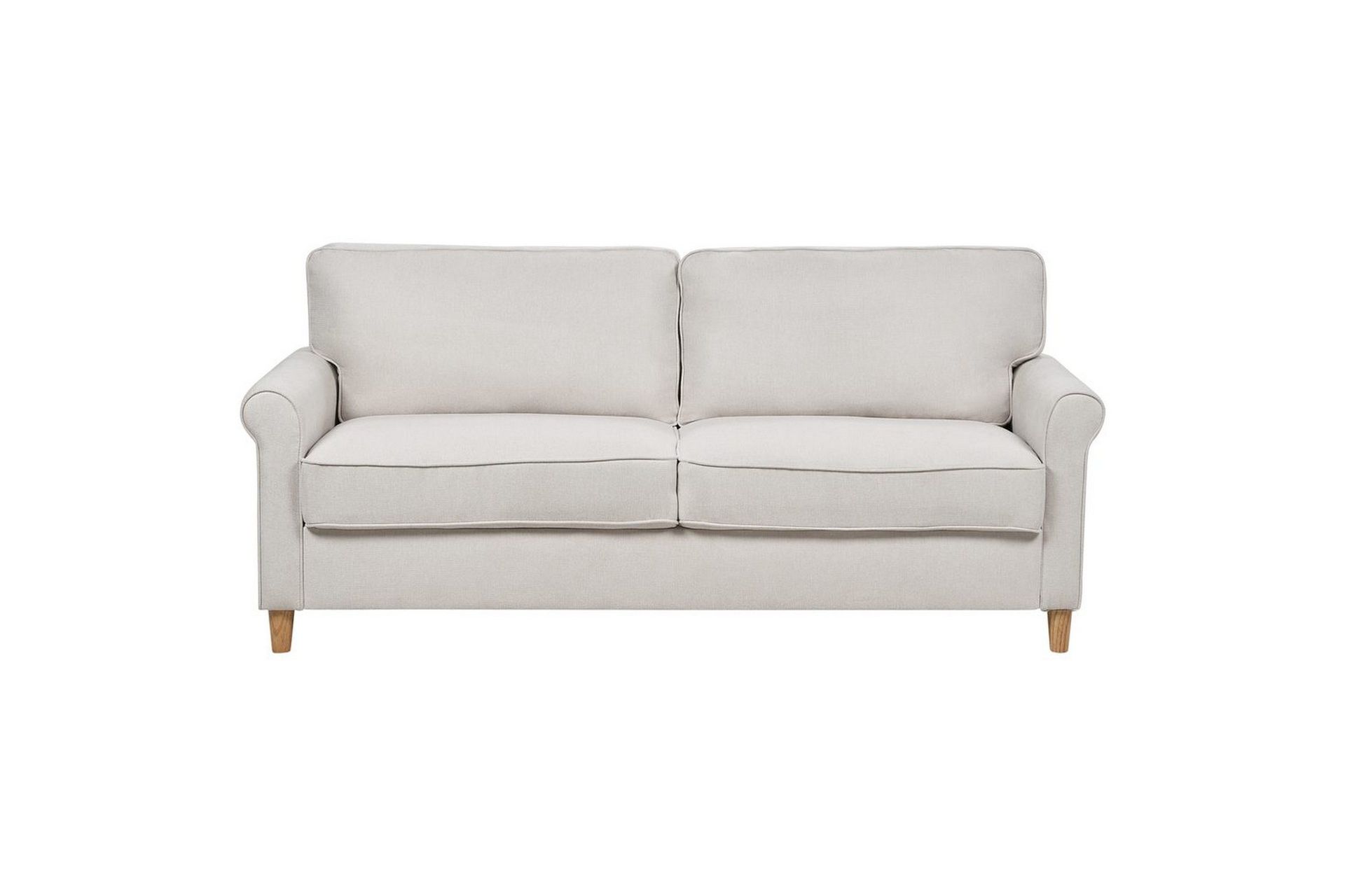 3-sitssoffa Ronneby Beige, ljust trä - Beige, ljust trä