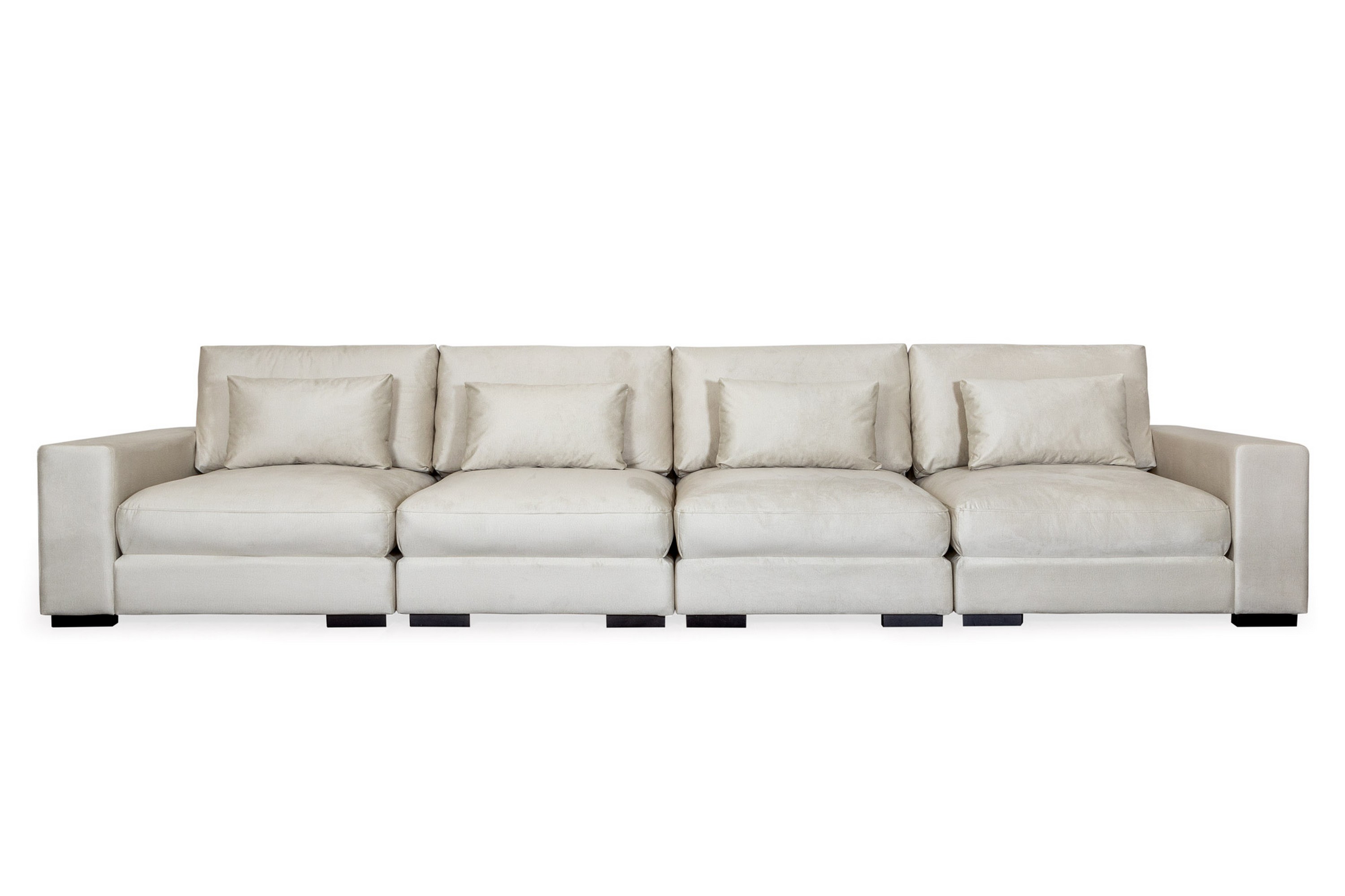 4-sits Soffa Dubai Sammet Vit