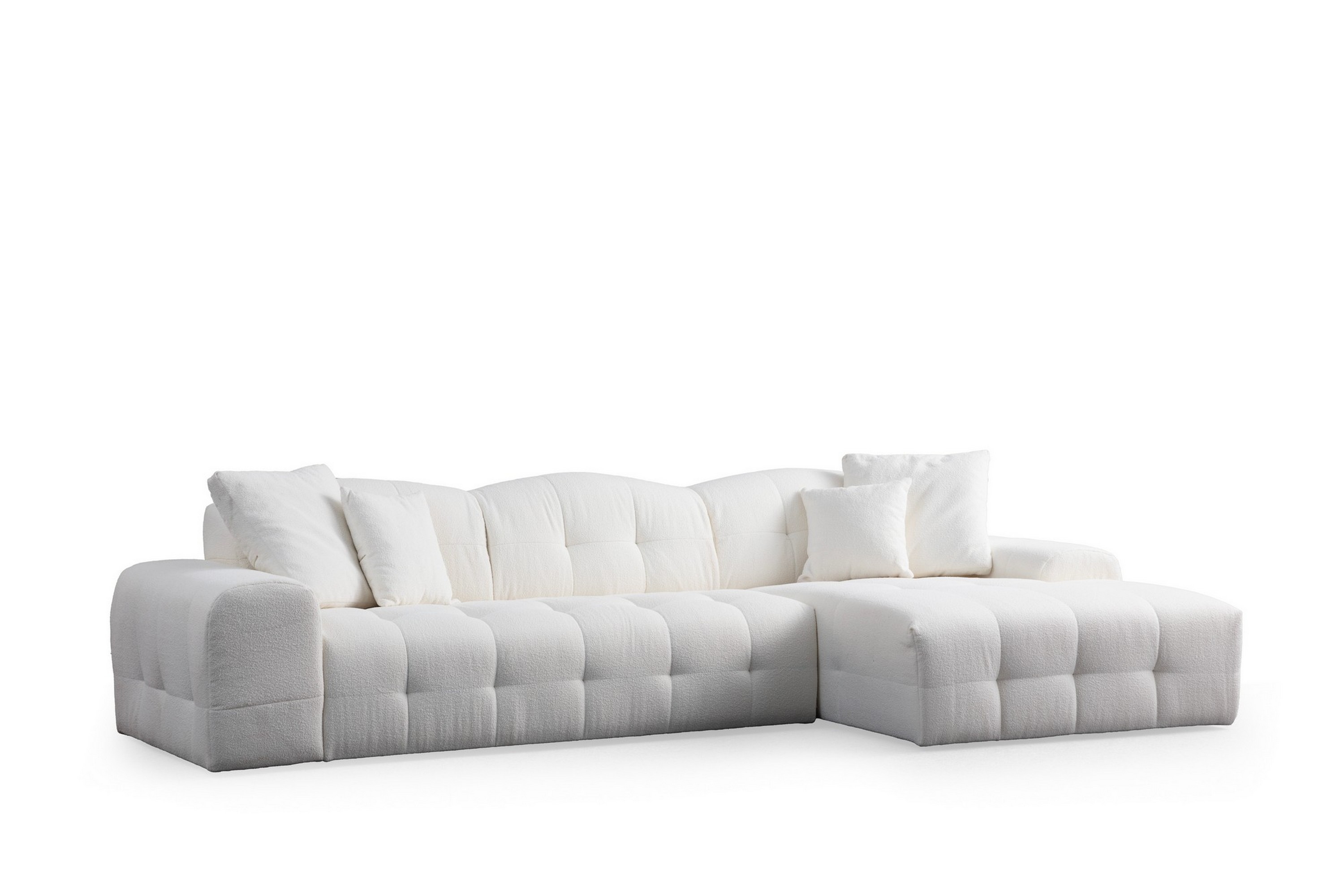 4-sits Soffa med Divan Buddy Vit