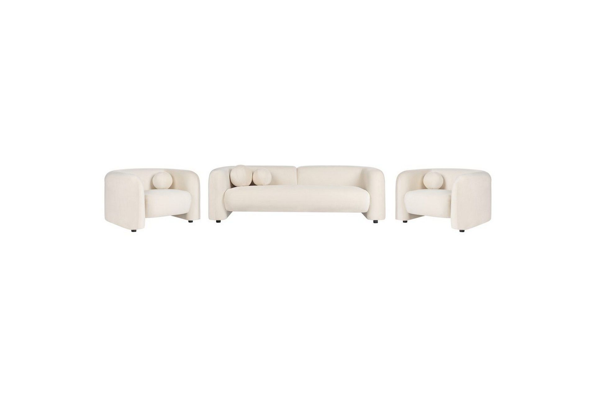 5-sits Soffgrupp Leiren Off-white - Off-white