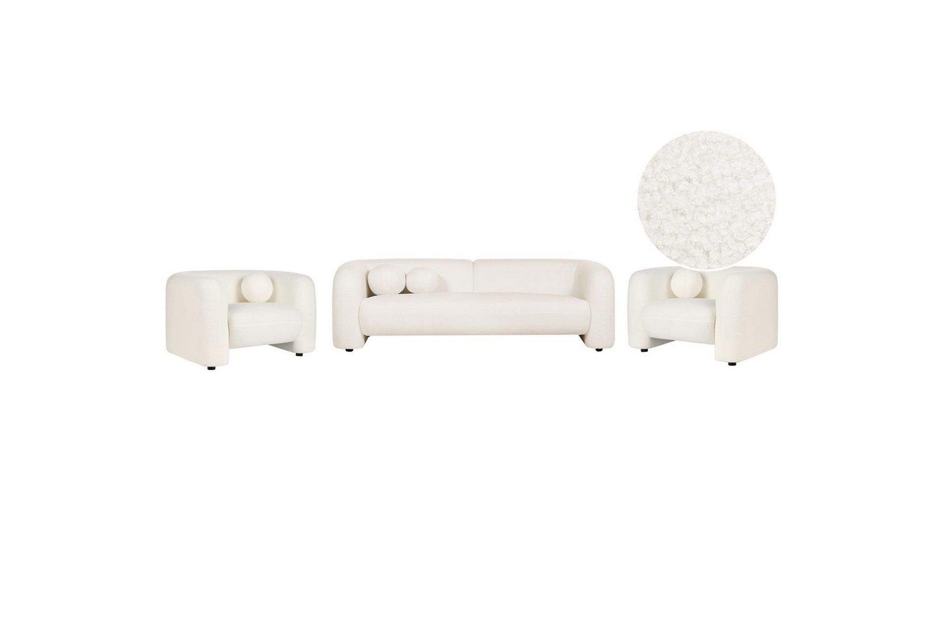 5-sits Soffgrupp Leiren Vit - Vit