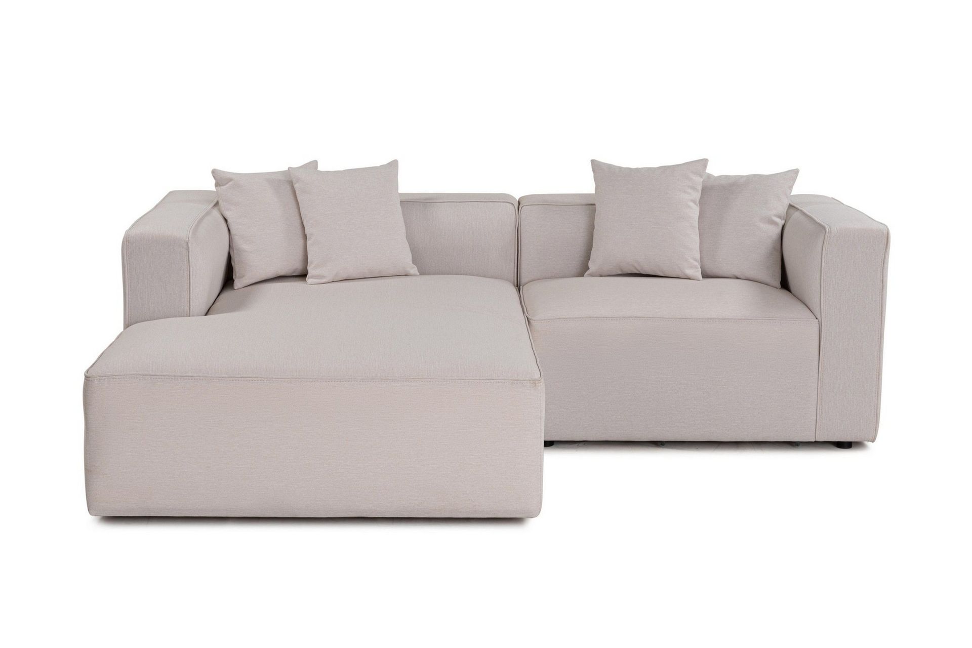 abbas 4-sits soffa med divan - ecru