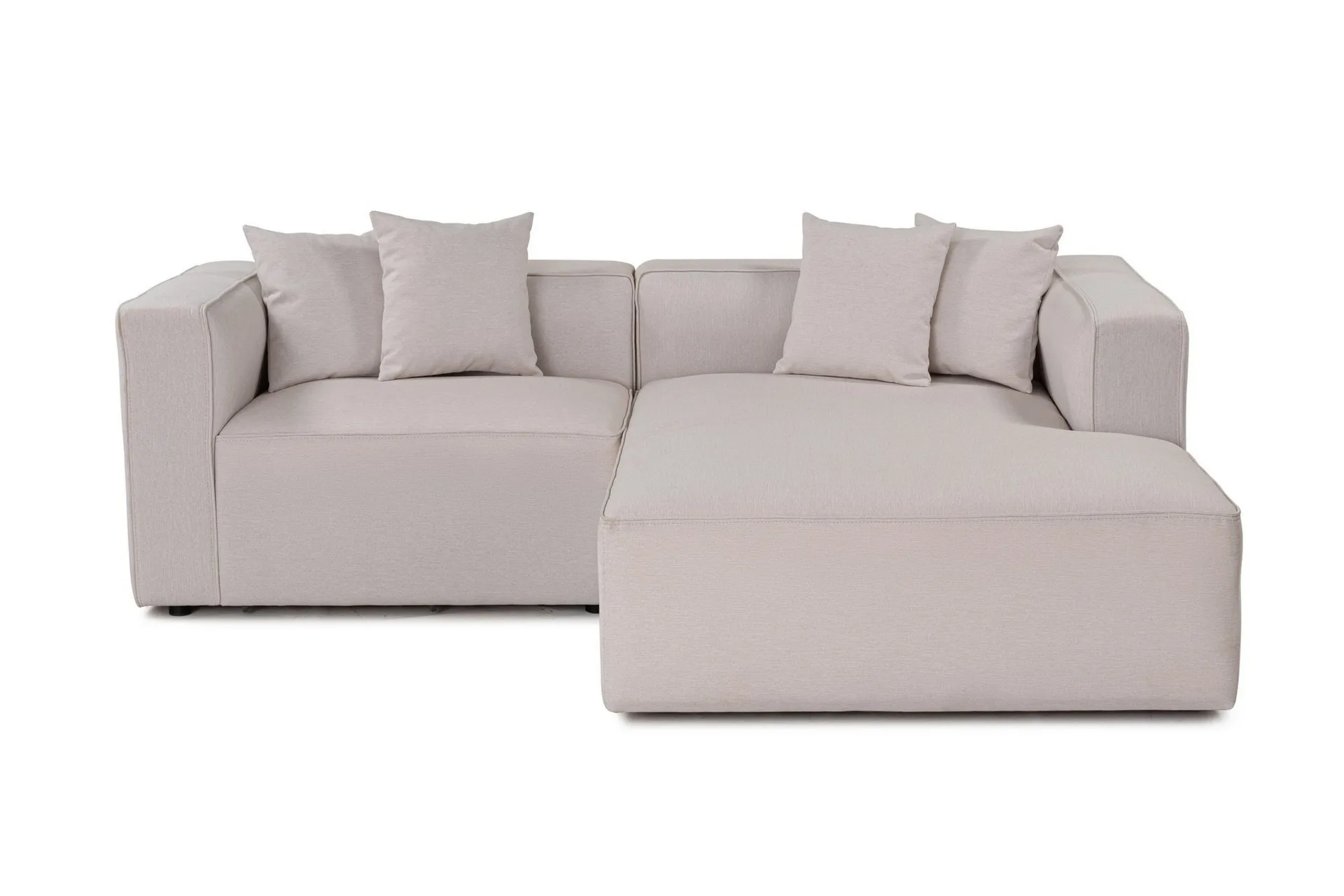 abbas 4-sits soffa med divan - ecru
