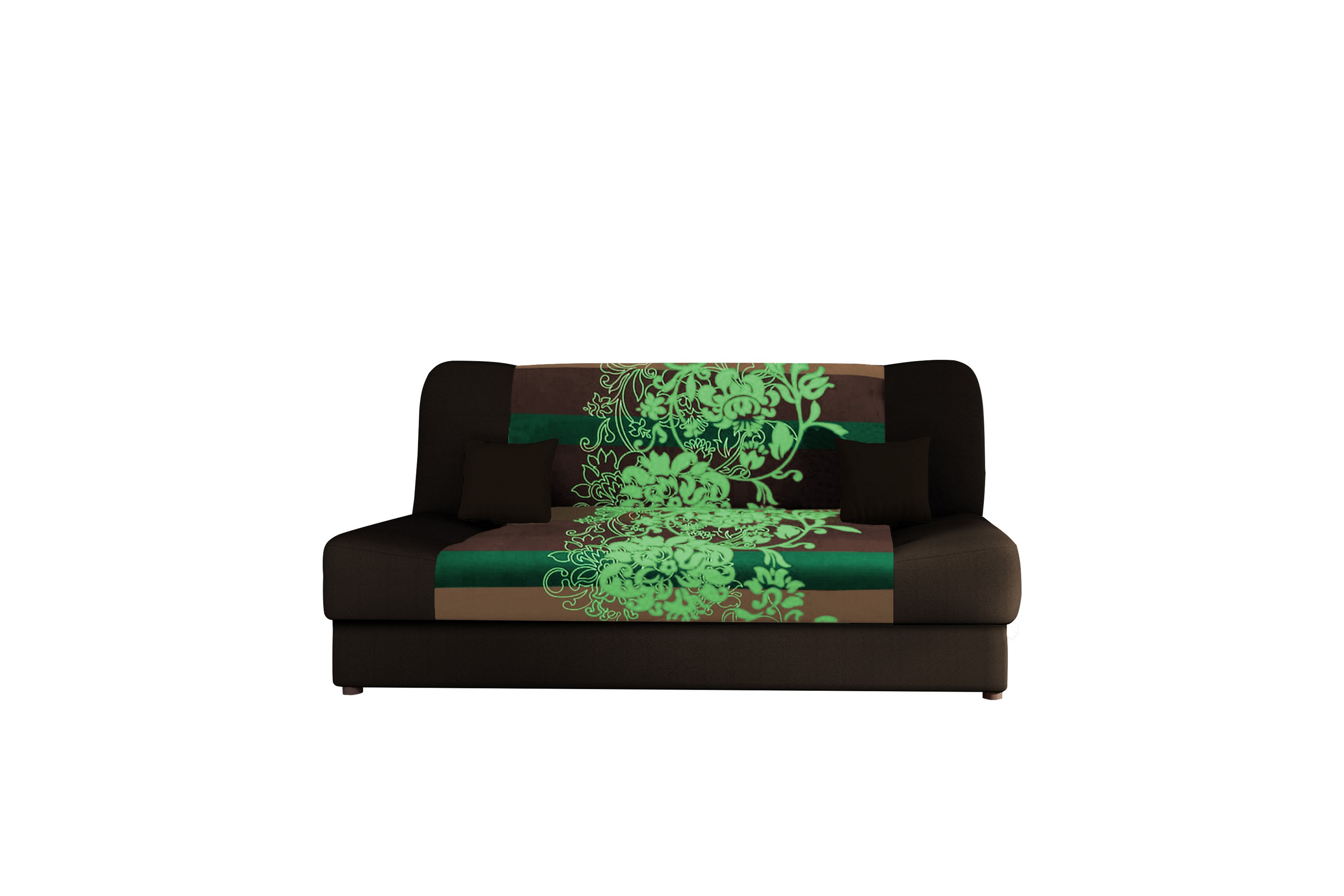 Abron Soffa 3-sits Brun/Beige/Grön
