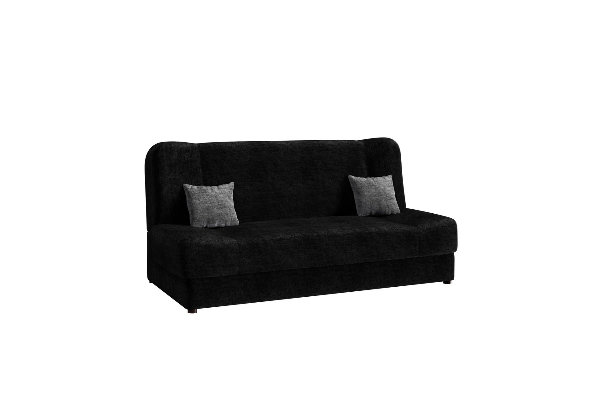 Abron Soffa 3-sits - Svart/Ljusgr&aring;